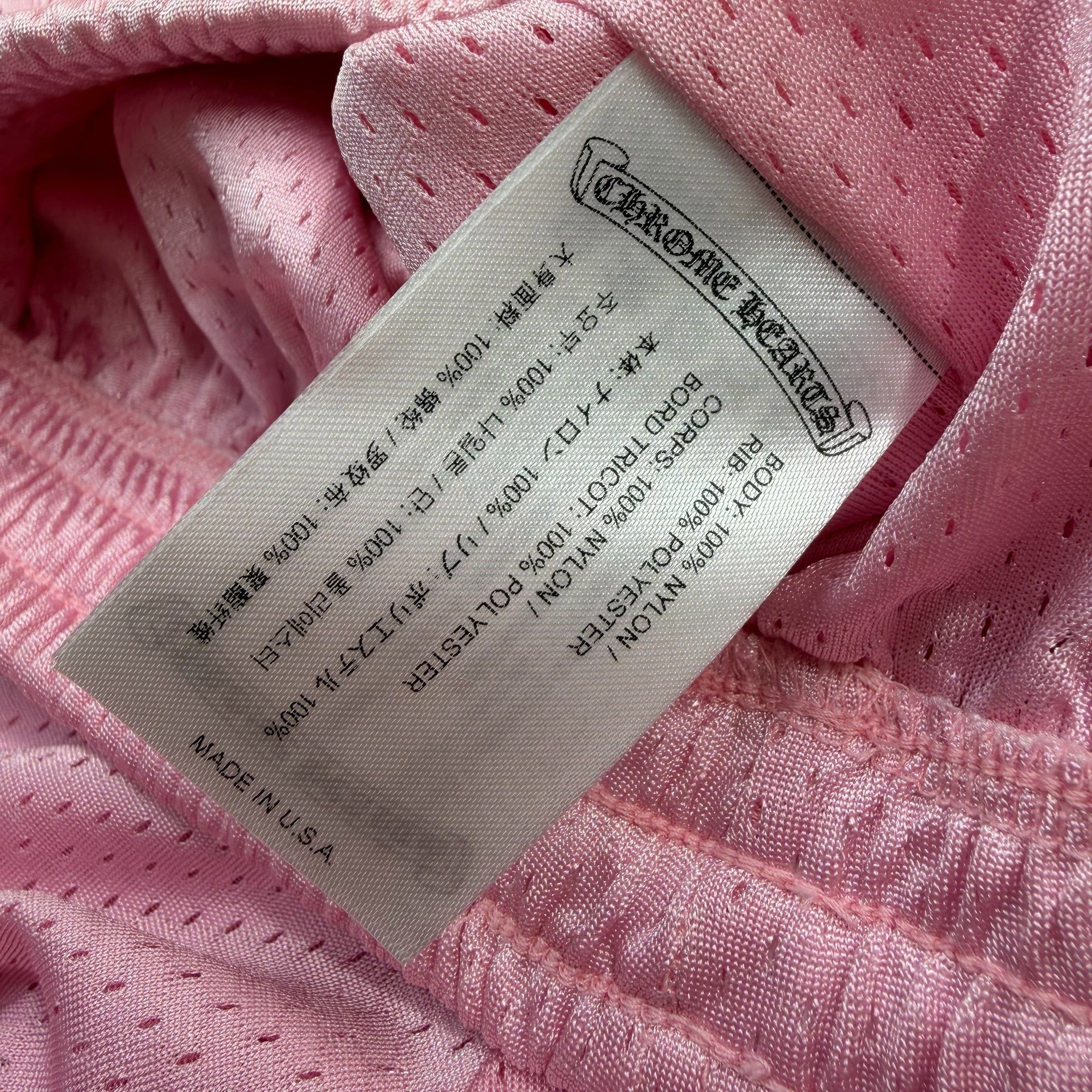 Chrome Hearts Chrome Hearts "Love You" Pink Mesh Shorts M Size US 34 / EU 50 - 5 Thumbnail