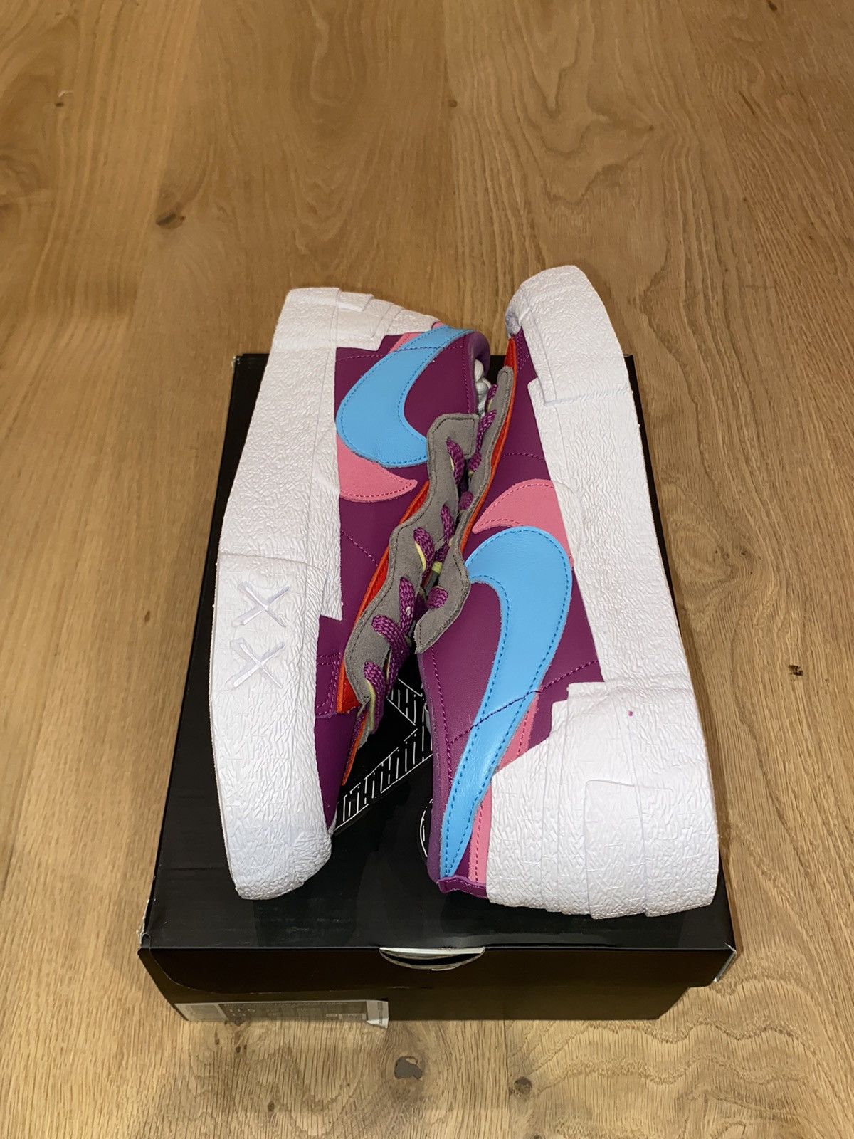 Kaws × Nike × Sacai Nike Blazer Low sacai KAWS Purple Dusk Size US 11.5 / EU 44-45 - 2 Thumbnail