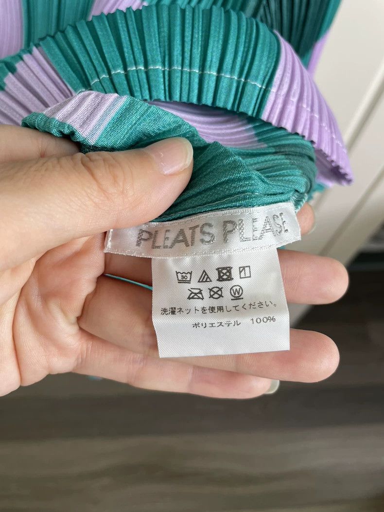 Issey Miyake Issey Miyake size:3 Green and purple checkered short-sleev Size XS / US 0-2 / IT 36-38 - 2 Thumbnail