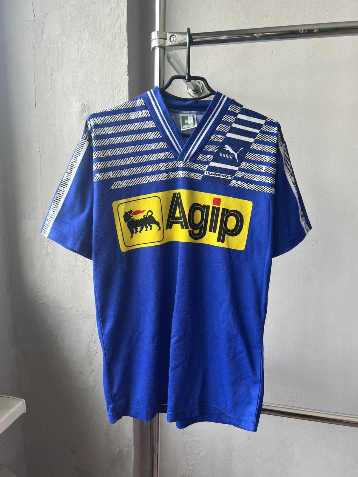 Puma 1991/92 LAUSANNE-SPORT HOME SOCCER JERSEY FOOTBALL SHIRT Size US S / EU 44-46 / 1 - 2 Thumbnail