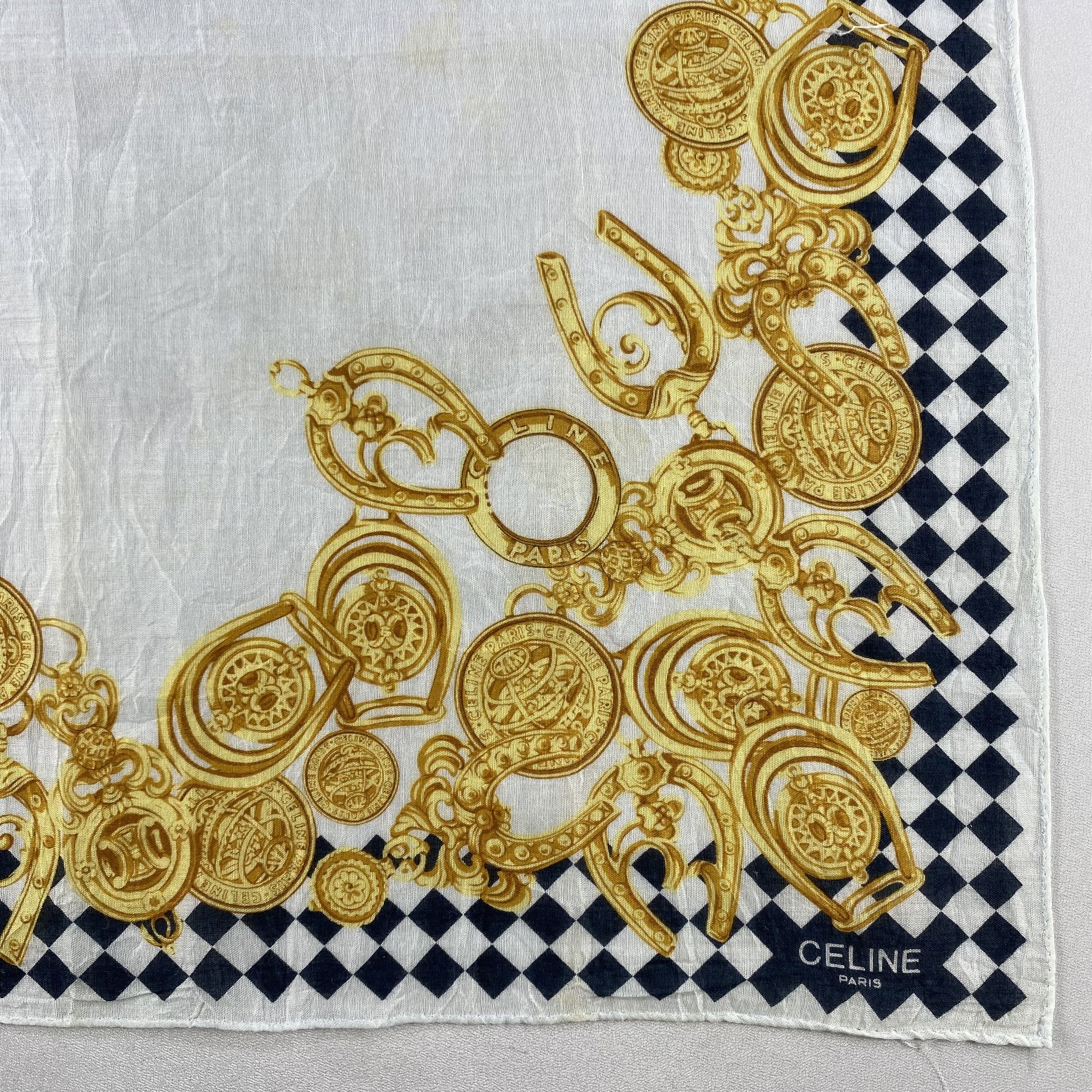 Celine × Vintage Celine Bandana/ Handkerchief / Neckerchief Size ONE SIZE - 3 Thumbnail