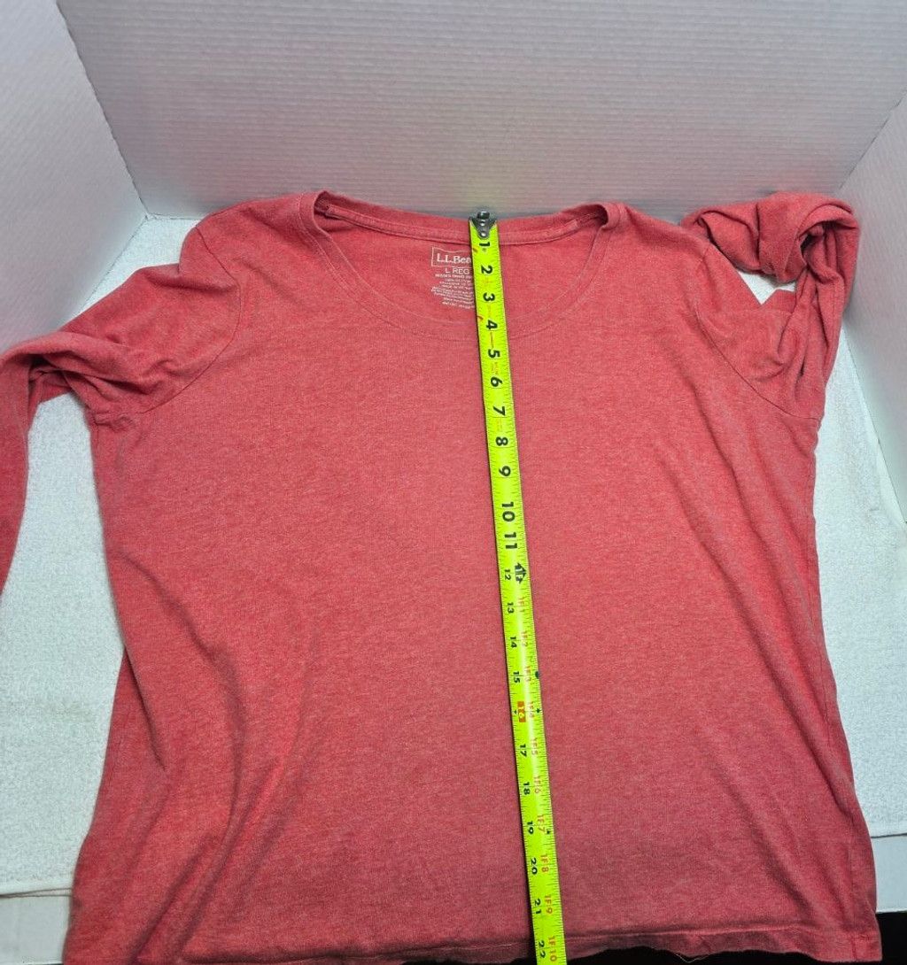 L.L. Bean Women's L.L.Bean Red Long Sleeve Tee L Size L / US 10 / IT 46 - 8 Thumbnail