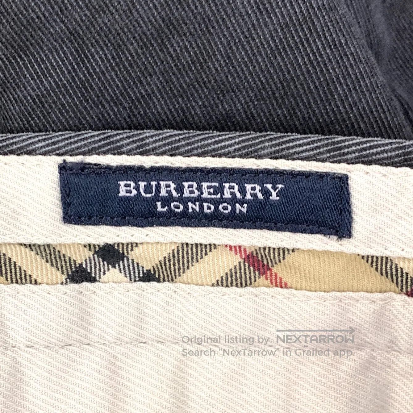 Burberry Burberry Black-grey washed vintage cotton denim trousers| Size US 38 / EU 54 - 6 Thumbnail