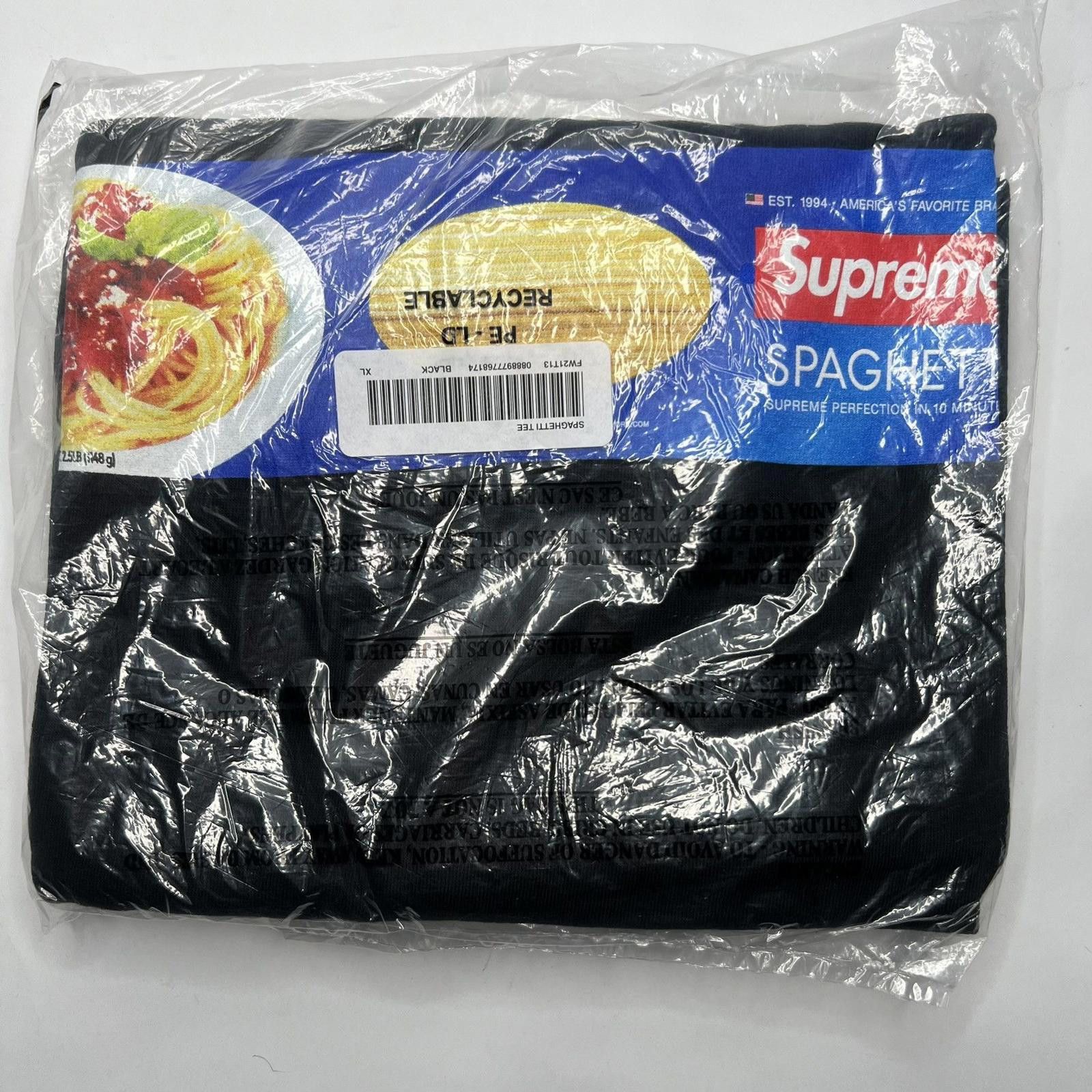 Supreme Supreme Spaghetti Tee – FW21 Black Size XL Size US XL / EU 56 / 4 - 3 Thumbnail