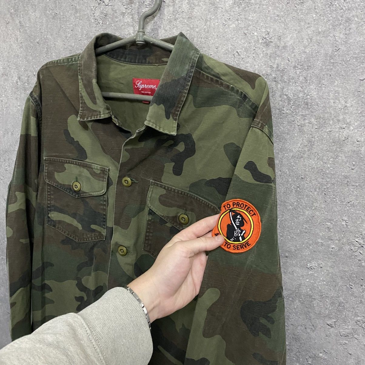 Supreme Vintage Supreme Military “Army” Overshirt Jacket Size US L / EU 52-54 / 3 - 6 Thumbnail