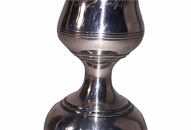 Designer Nickel Silver-Plated Cocktail Mixer Cup Size ONE SIZE - 3 Thumbnail