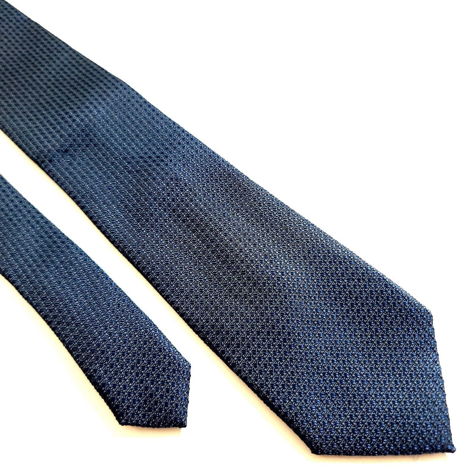 Designer Goodfellow & Co Blue Polyester Woven Geometric Skinny Tie Size ONE SIZE - 1 Thumbnail