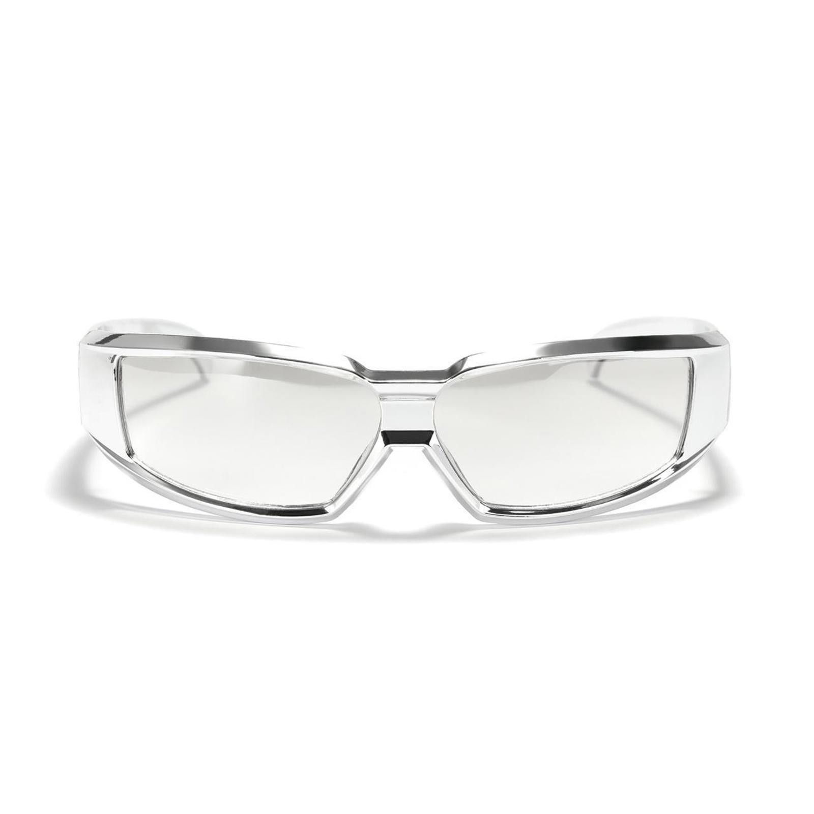 Japanese Brand Vtg Vintage Y2k Avant Garde Futuristic Rectangle Sunglasses Size ONE SIZE - 5 Thumbnail