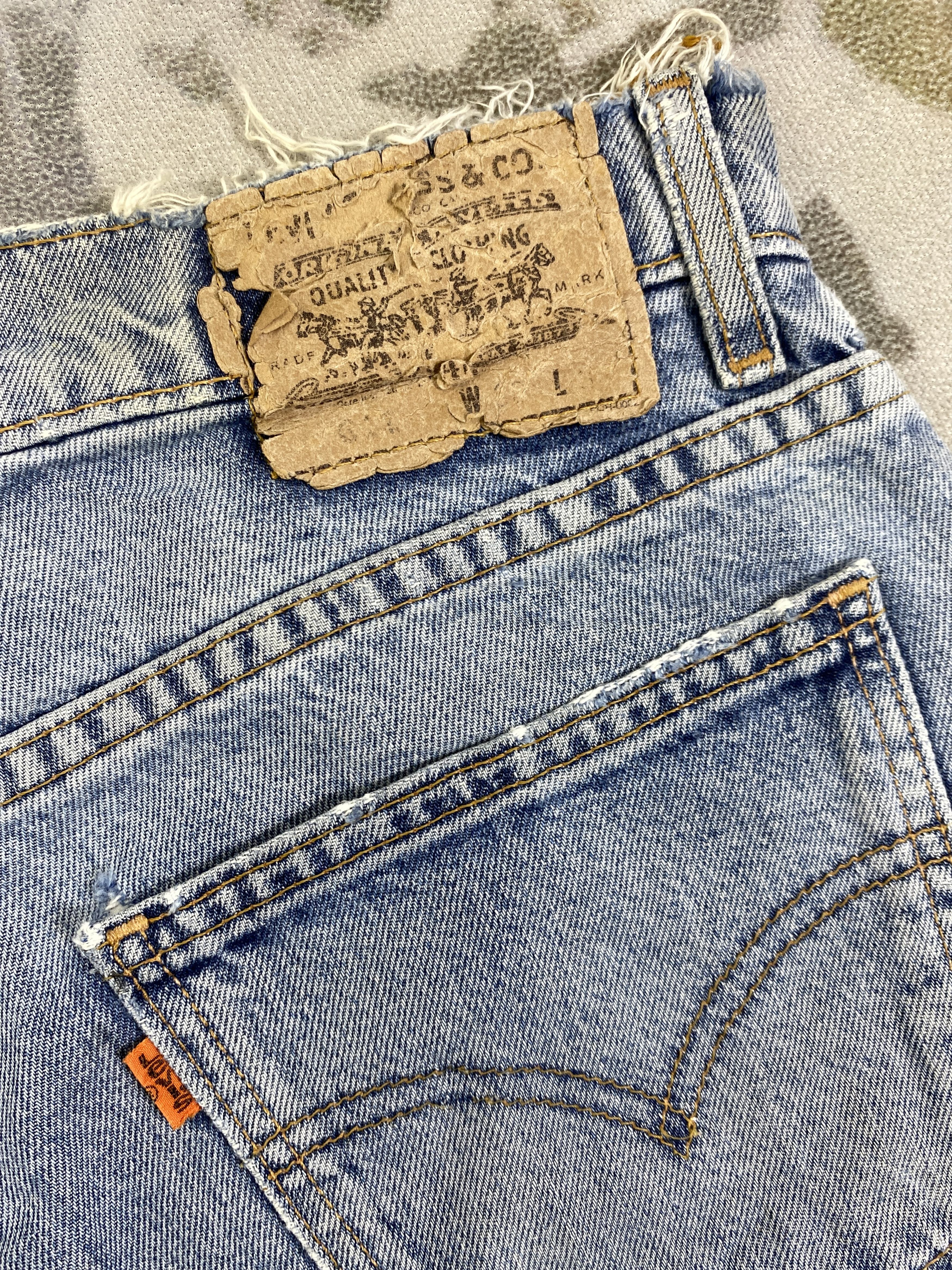 Levi's Blue Wash Vintage Levi's 612 Orange Tab Jeans -JN914 Size US 29 - 11 Thumbnail