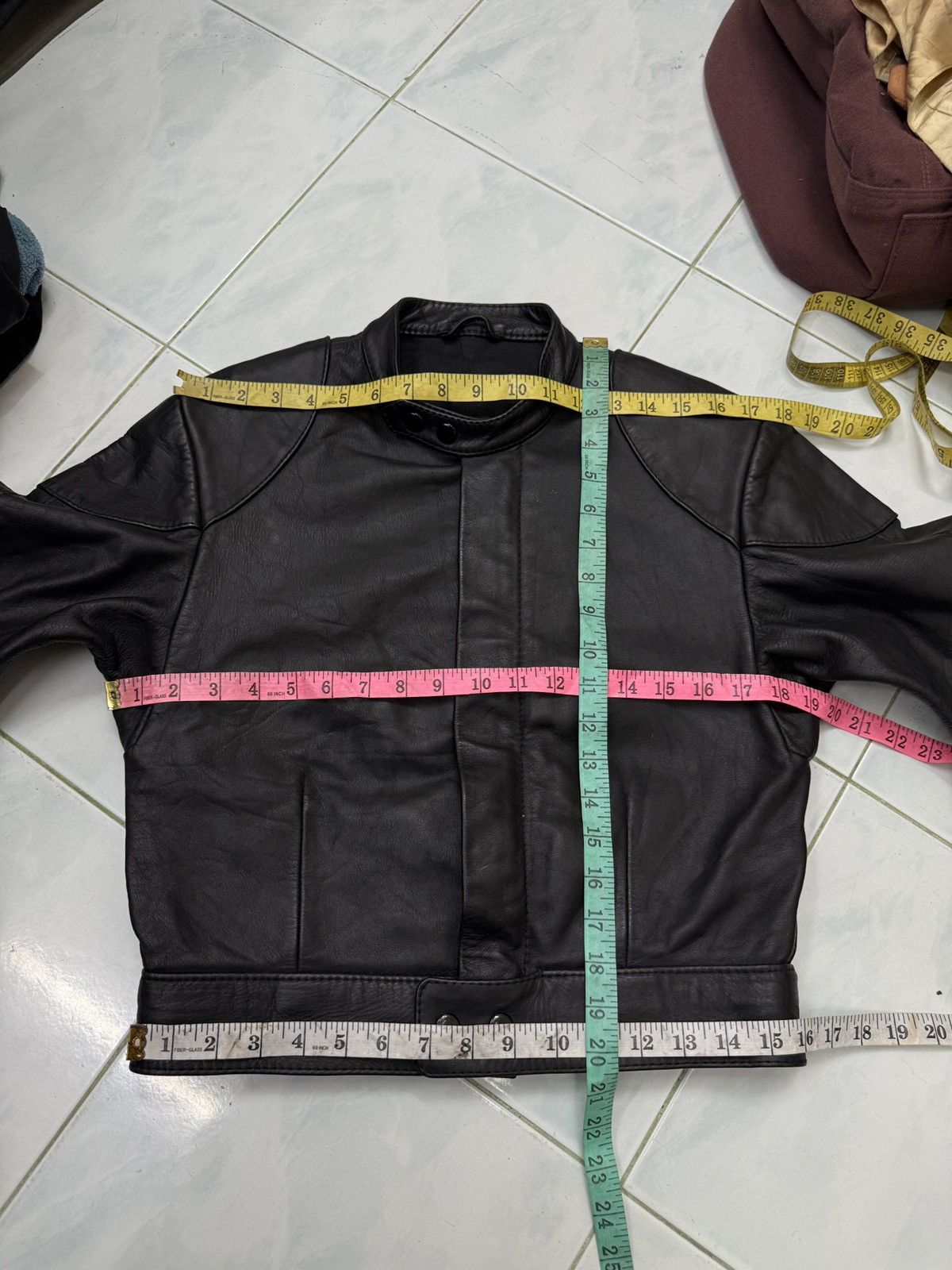 Genuine Leather 🔥🔥🔥ARCHIVE VTG ERDMANN LEDERBEKLEIDUNG LEATHER BIKER JACKET Size US S / EU 44-46 / 1 - 17 Thumbnail