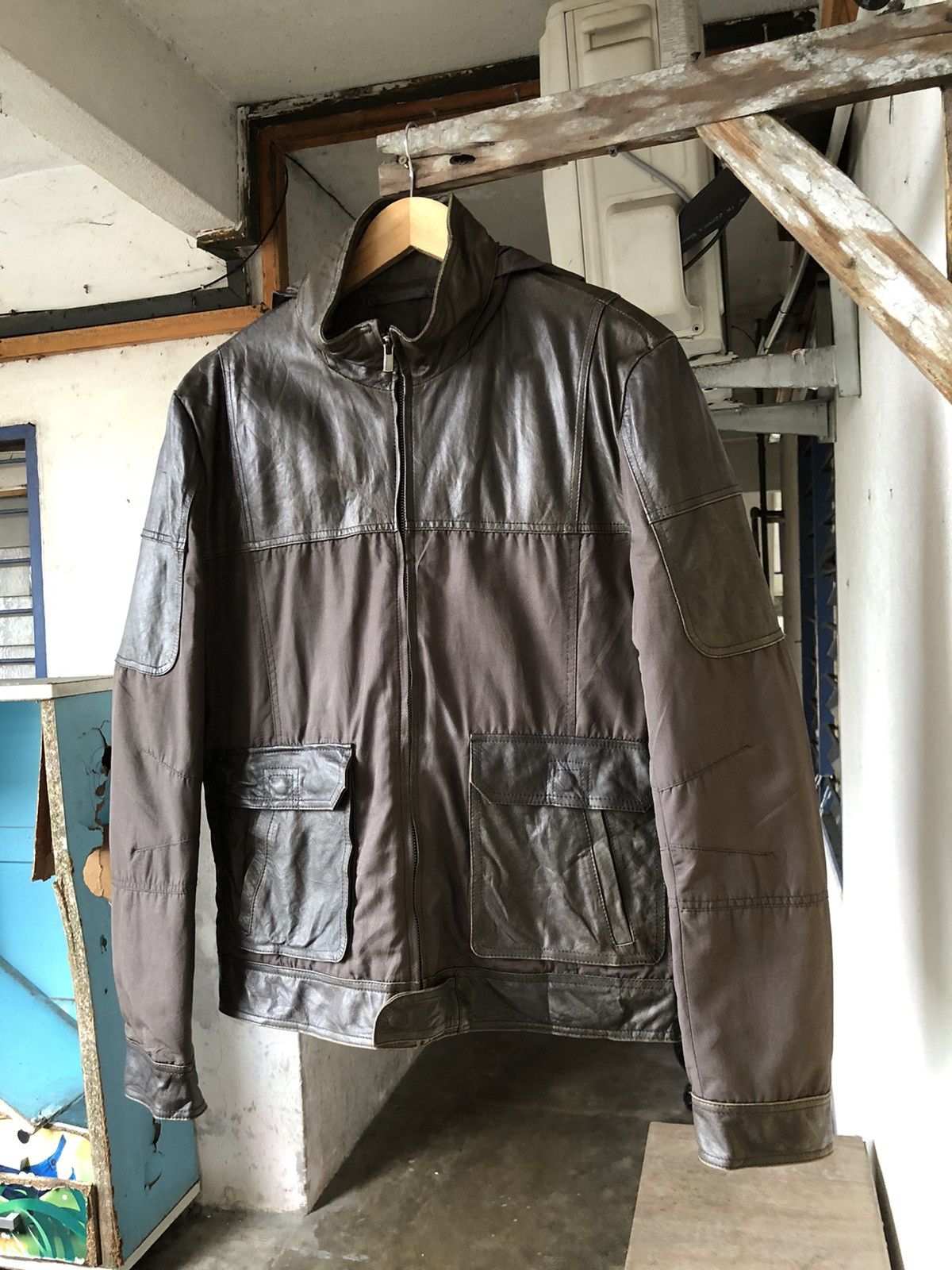 If Six Was Nine Carol Christian Poell Style ZIOSONGZIO Half Leather Jacket Size US M / EU 48-50 / 2 - 5 Thumbnail