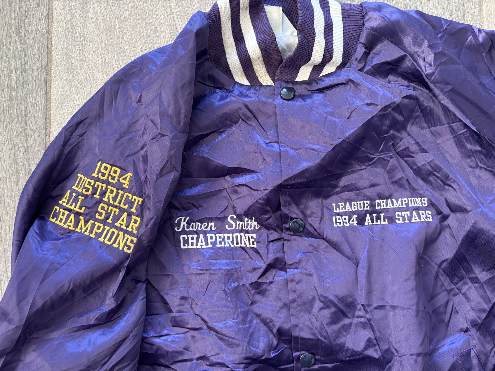 Vintage Retro Bombers Jacket Women’s Size L / US 10 / IT 46 - 1 Thumbnail