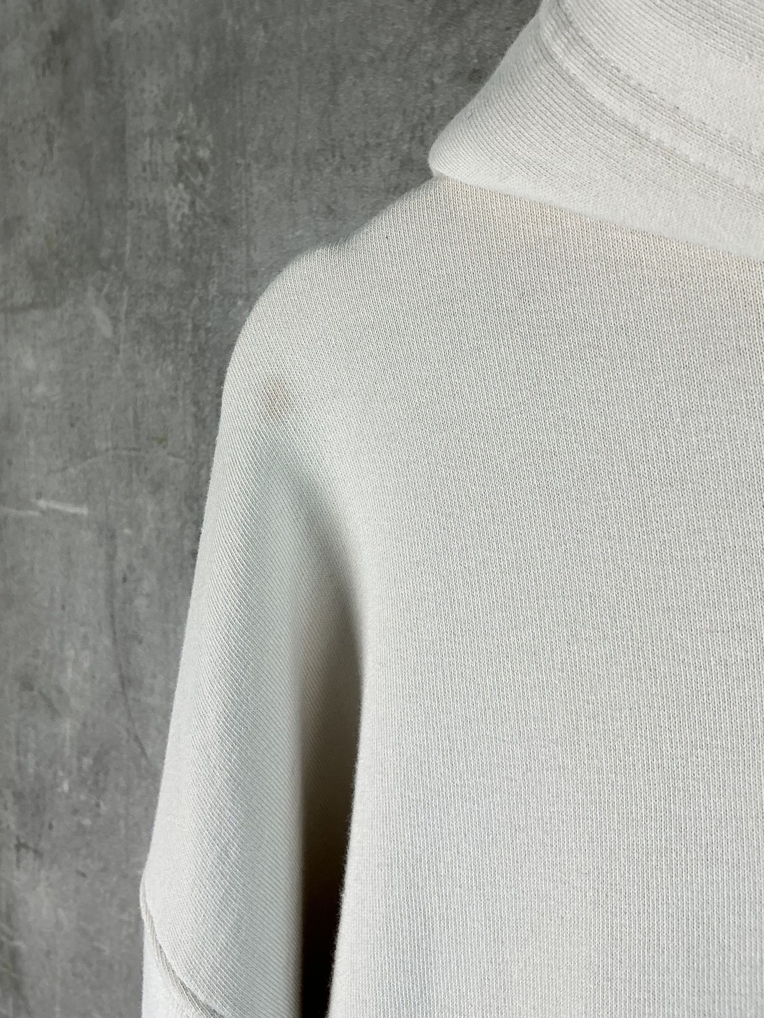 Balenciaga BALENCIAGA 3B Chest Logo Hoodie Cream Size US S / EU 44-46 / 1 - 11 Thumbnail