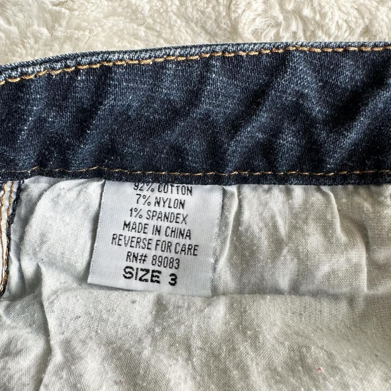 L.E.I. Vintage LEI Jeans Womens Juniors 3 Blue Bootcut Y2K Mid Rise Size 26" / US 2 / IT 38 - 8 Thumbnail