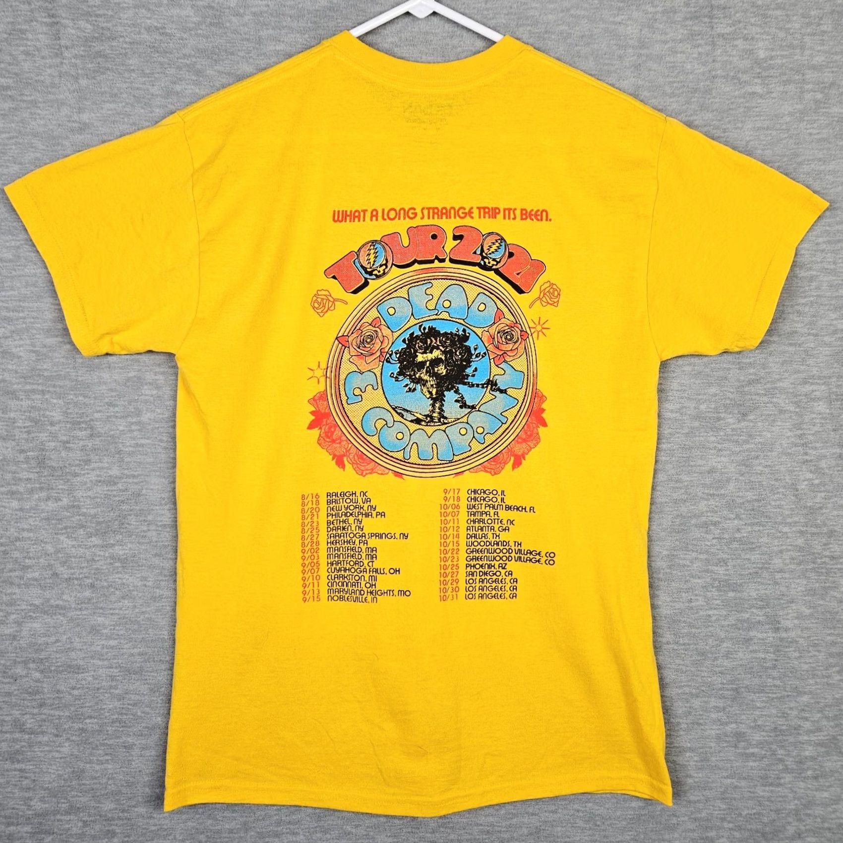 Gildan Grateful Dead and company Tour 2021 Yellow Graphic Tee Size M Shirt Men Regular Cotton Gildan Music XS? Size US M / EU 48-50 / 2 - 2 Thumbnail