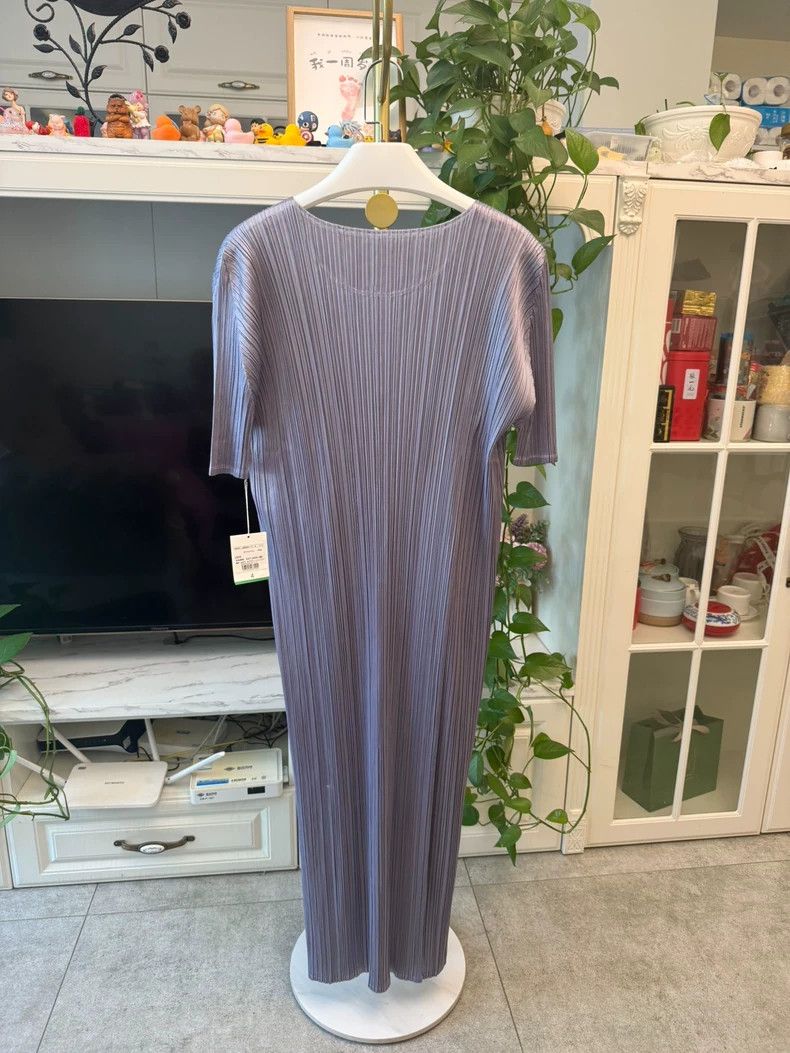 Issey Miyake Issey Miyake size:4 Honor fabric purple-gray dress Size S / US 4 / IT 40 - 5 Thumbnail