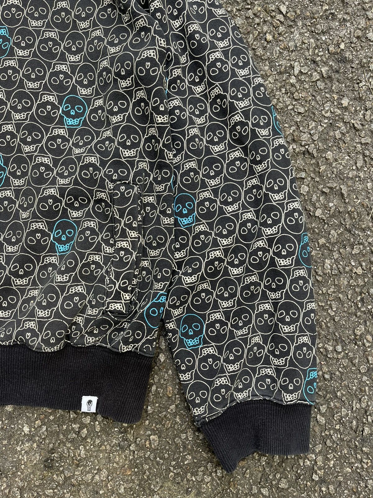 Y2k Nincompoop Gothic Skull Punk Grunge Full Printed Hoodie
