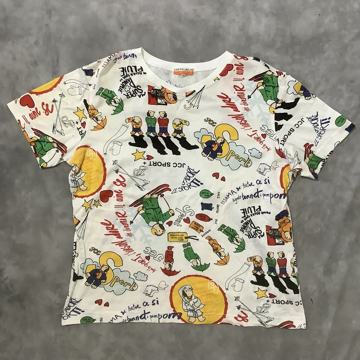 Jean Charles De Castelbajac Vintage Castelbajac Sport Overprint Size US L / EU 52-54 / 3 - 1 Thumbnail