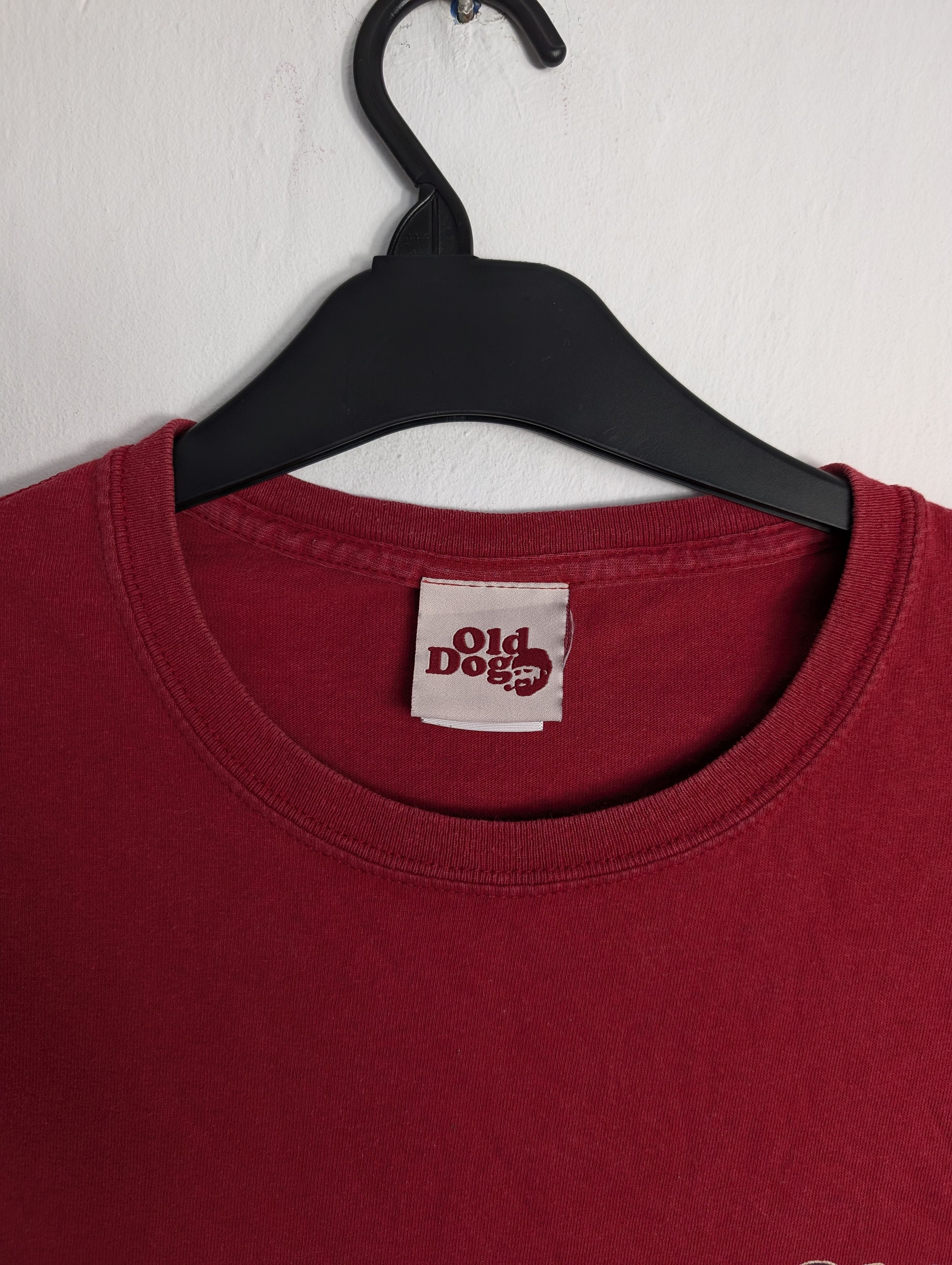 Vintage Vintage Old Dog Surf Skate T-Shirt Maroon Retro Boxy Y2K Size US L / EU 52-54 / 3 - 5 Thumbnail