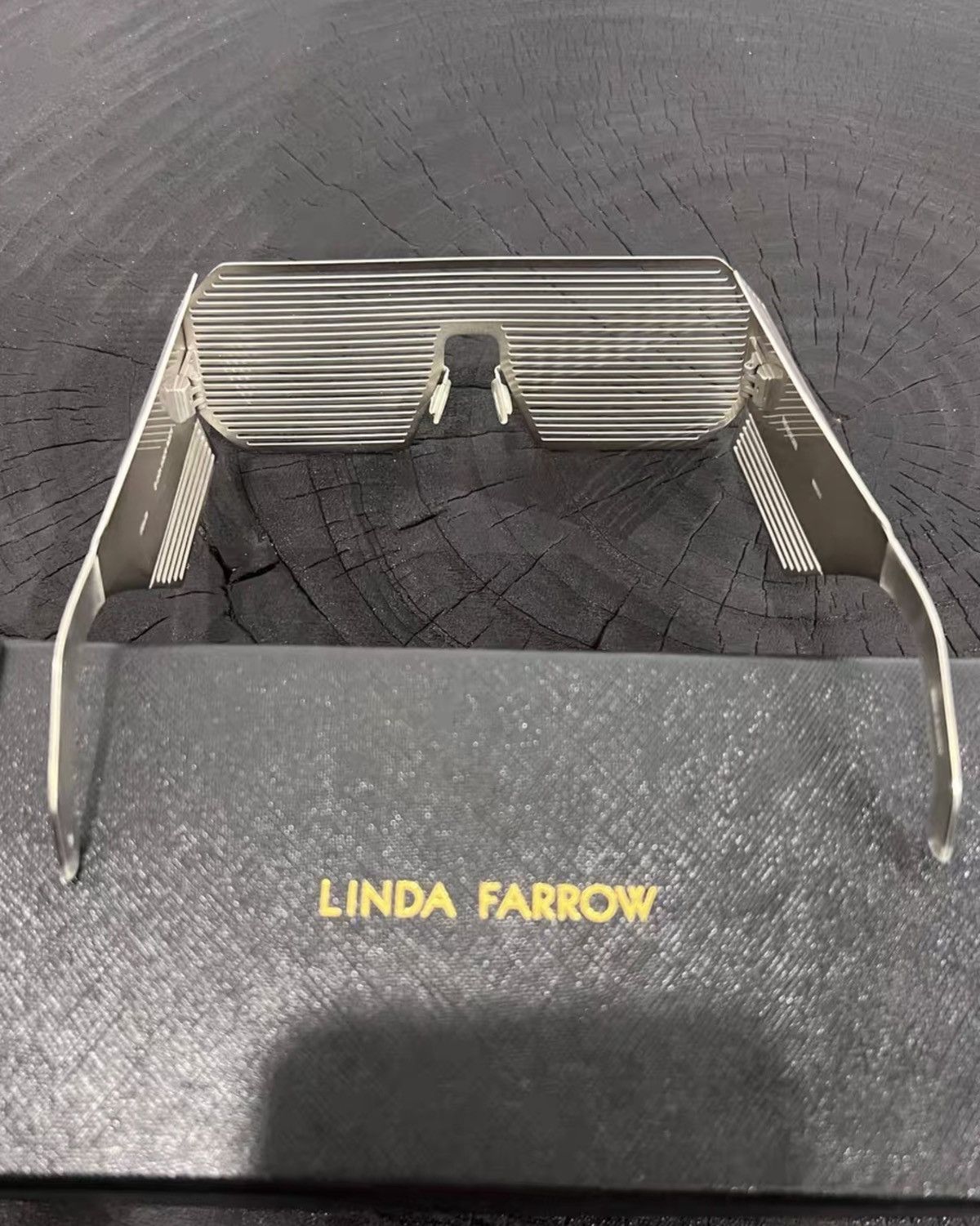 Boris Bidjan Saberi x Linda Farrow “Blinds” Sunglasses