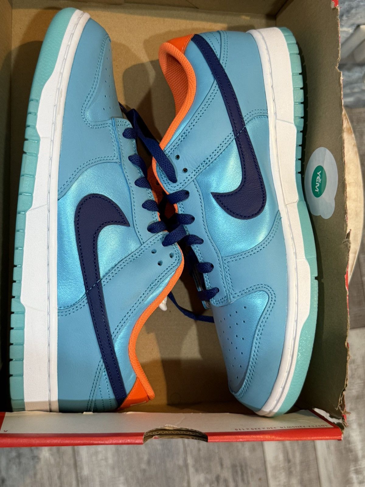 Nike Nike Dunk Low SE Baltic Blue Total Orange Size 10 HQ1538-416 Size US 10 / EU 43 - 10 Thumbnail