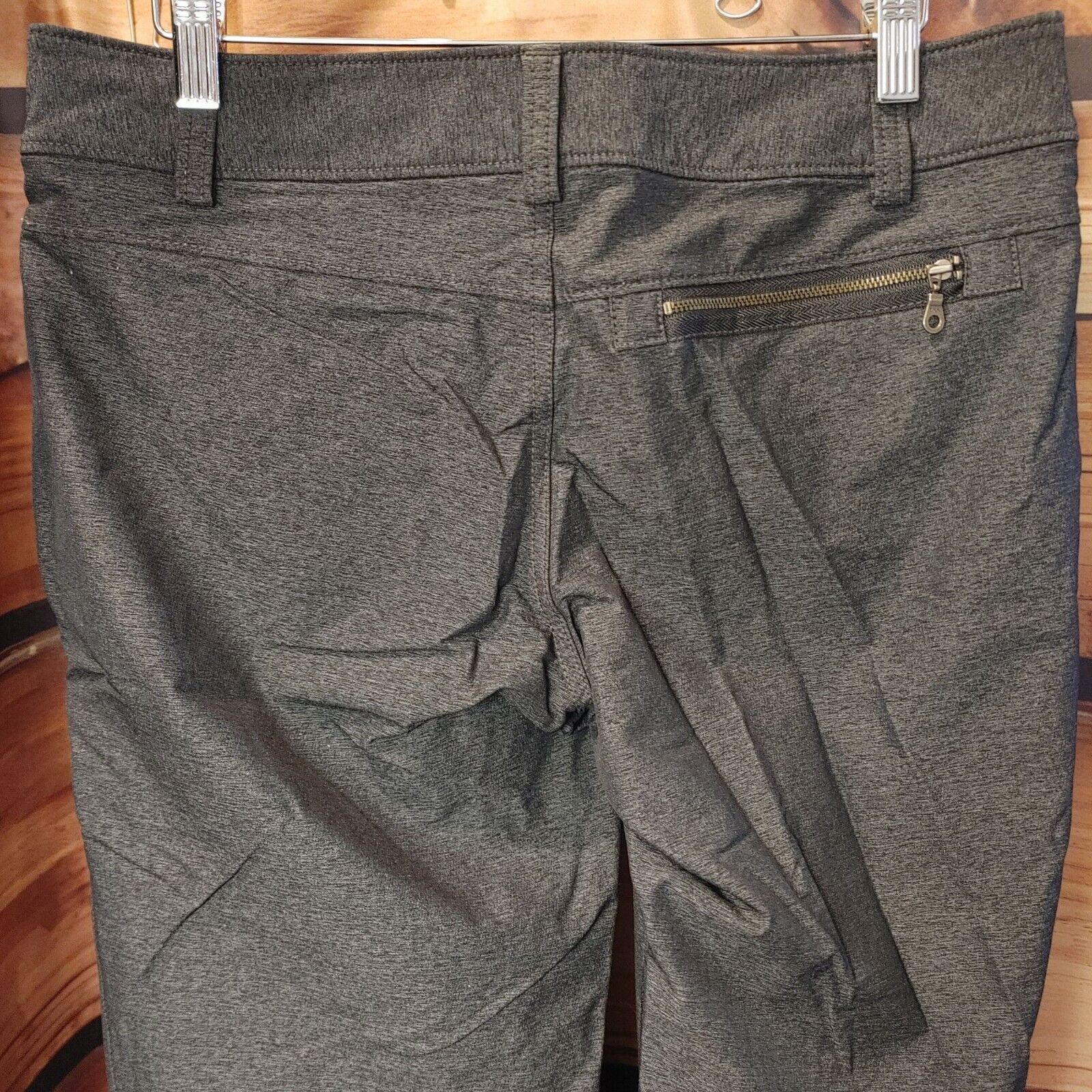 Athleta Athleta Women's Black Straight Leg Zippered Pocket Pants 6T Size 28" / US 6 / IT 42 - 3 Thumbnail