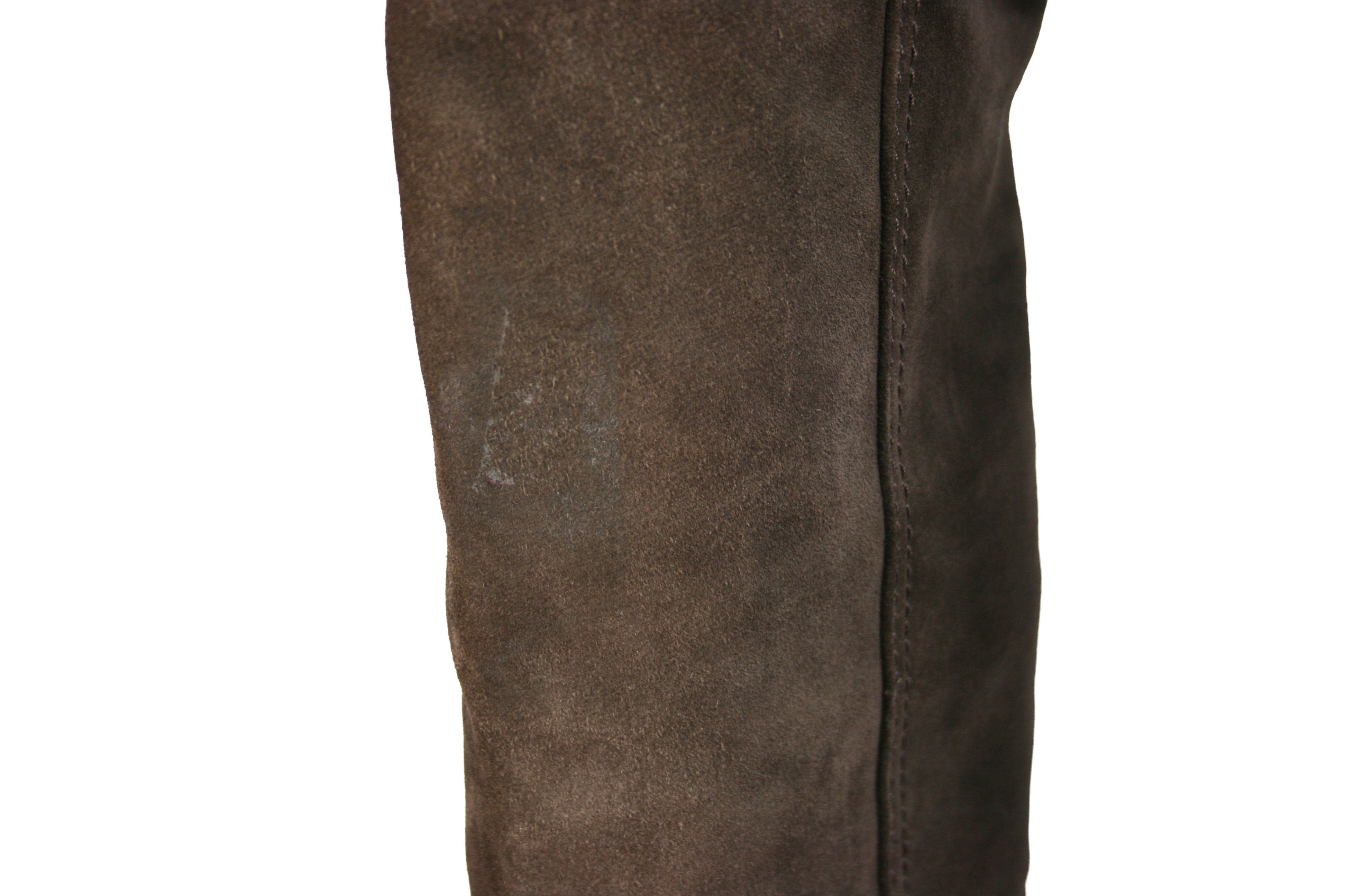 Prada 2014 Wedge Suede Overknees Boots Size US 8 / IT 38 - 11 Thumbnail