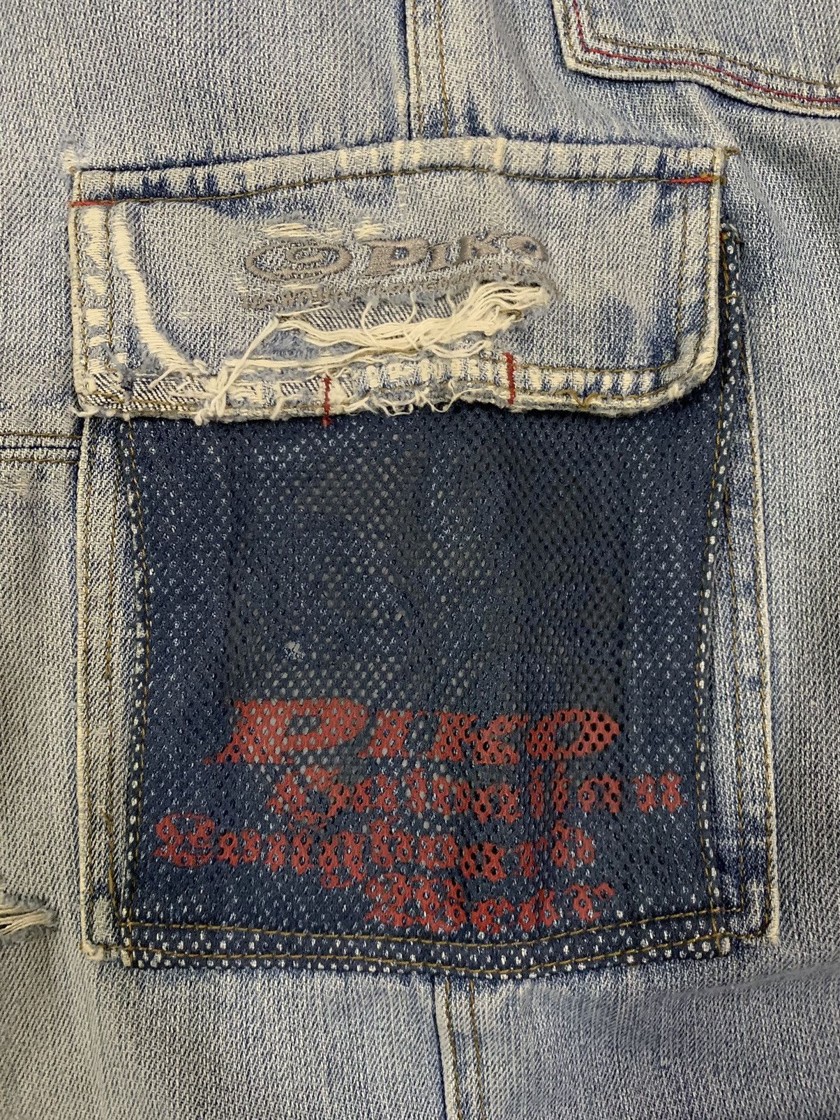 JNCO Y2K Piko Hawaiian Multi-pockets Distressed Baggy Cargo Jeans Size US 31 - 10 Thumbnail
