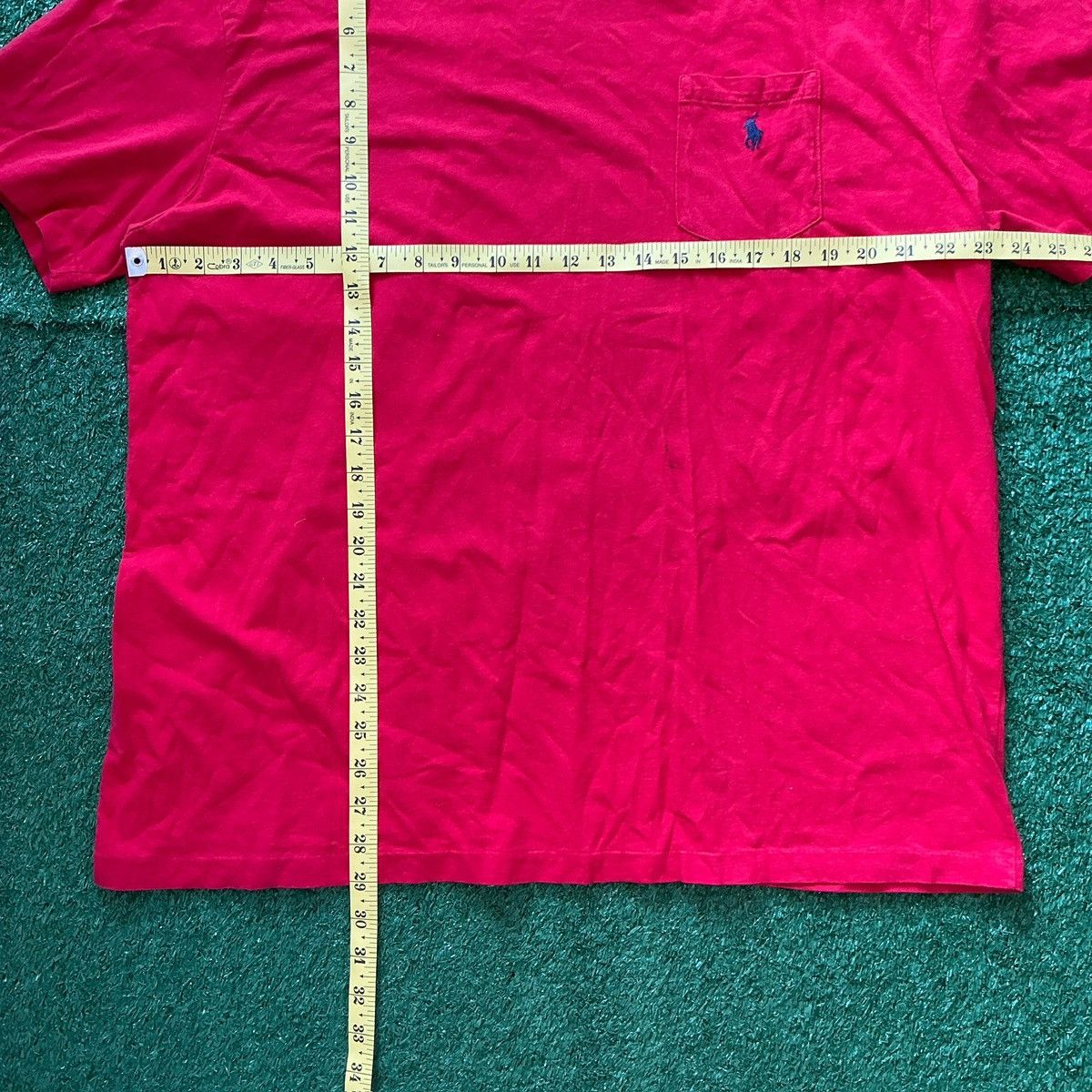 Polo Ralph Lauren Vintage 90s Single Stitch Polo Ralph Lauren Red Pocket Shirt Size US XL / EU 56 / 4 - 6 Thumbnail