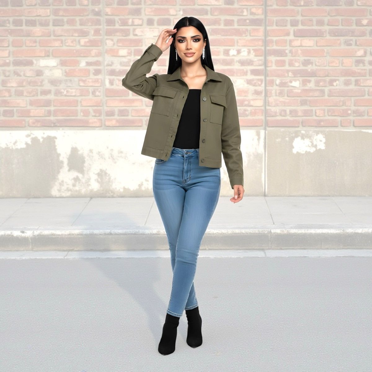 Other NouveauMonde Kaktus Women Green Utility Jacket XL Size XL / US 12-14 / IT 48-50 - 2 Thumbnail