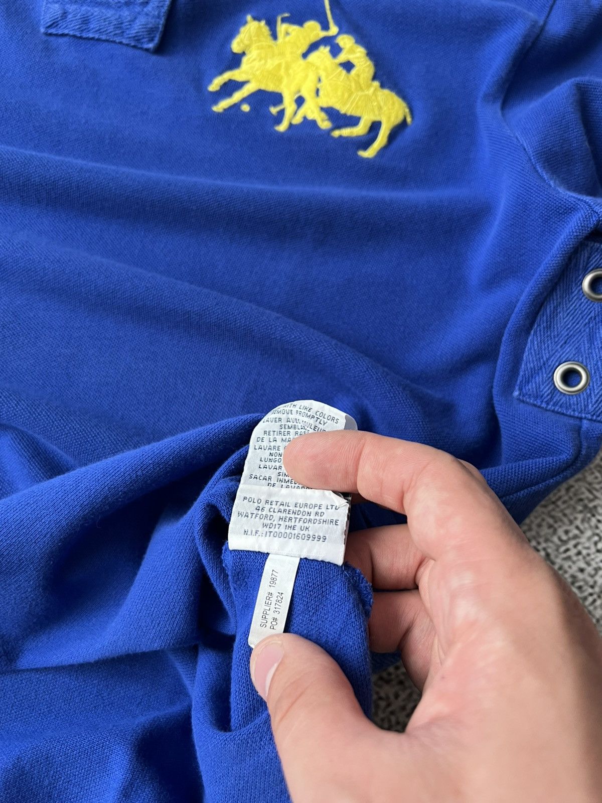 Polo Ralph Lauren Vintage Ralph Lauren Big Logo Polo Shirt XL – Number 3 Patch Size US XL / EU 56 / 4 - 10 Thumbnail