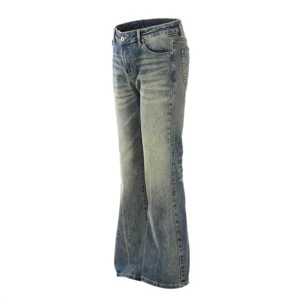 VIBE Heavy washed distressed punk flared jeans Size US 32 / EU 48 - 2 Thumbnail