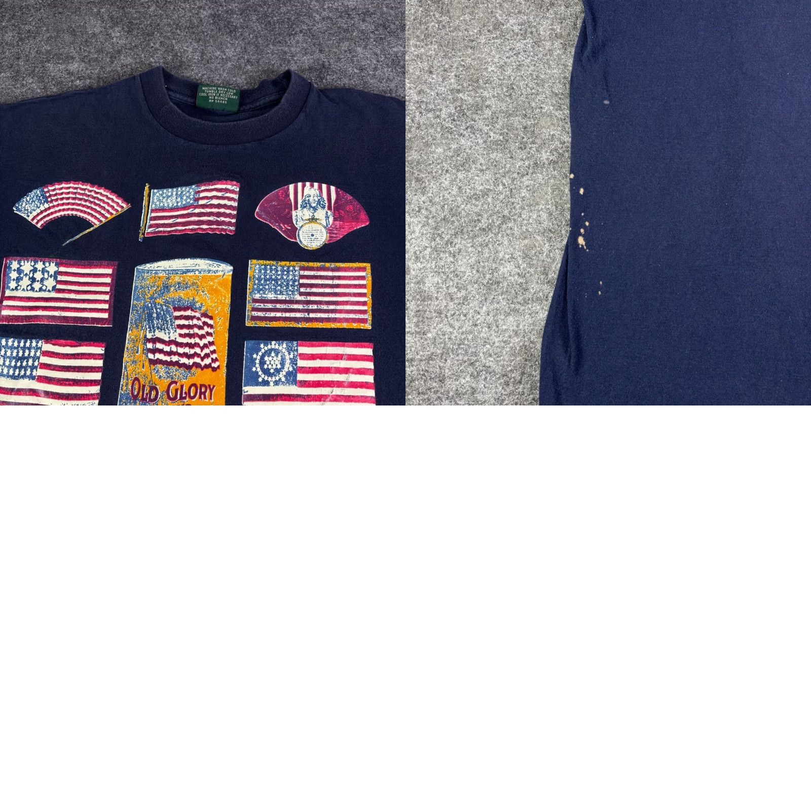 American Eagle Outfitters VINTAGE American Eagle Outfitters Shirt Mens Large Navy Blue Flag Old Glory Size US L / EU 52-54 / 3 - 8 Thumbnail