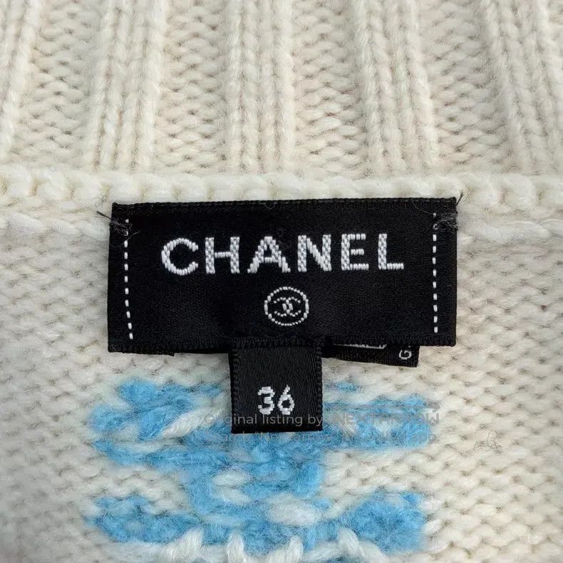 Chanel Chanel Ski series white and pink digital wool sweater Size XS / US 0-2 / IT 36-38 - 5 Thumbnail