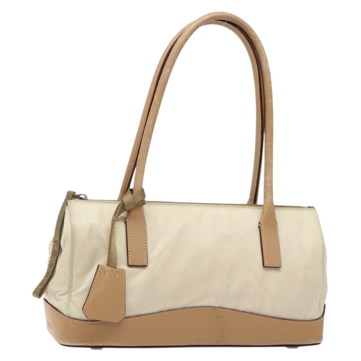 Prada PRADA Shoulder Bag Nylon Leather Beige Size ONE SIZE - 1 Thumbnail