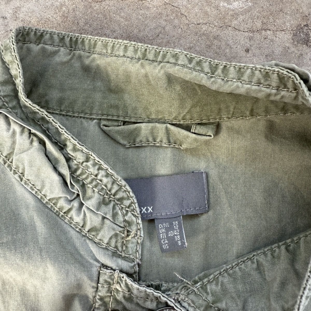 20471120 Mexx Archive Bondage Pockets Olive Khaki Military Jacket Size M / US 6-8 / IT 42-44 - 4 Thumbnail