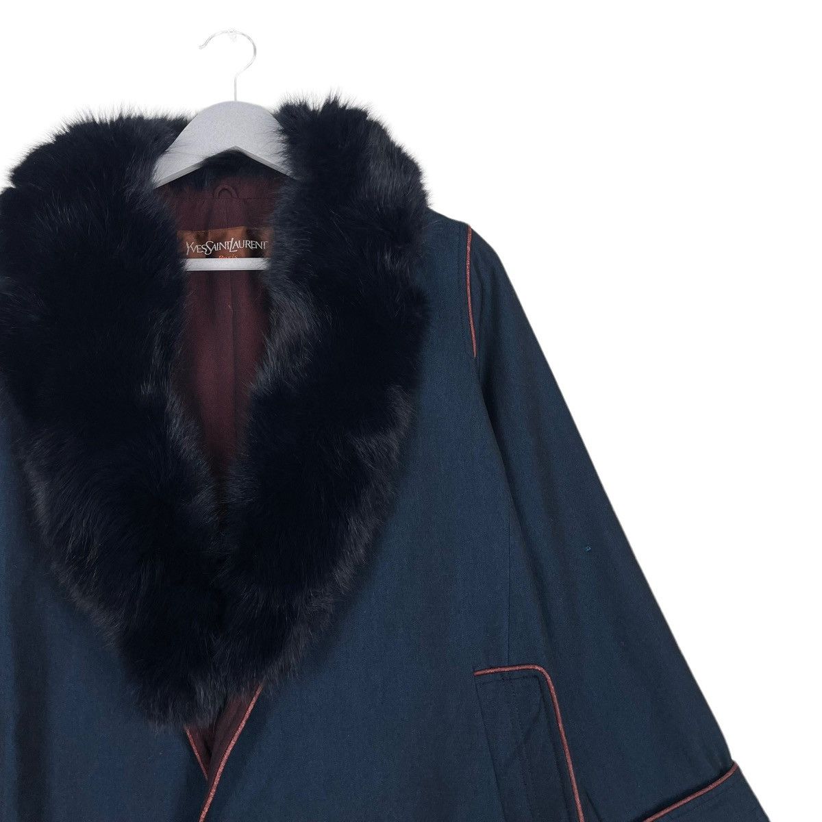 Yves Saint Laurent 💥YVES SAINT LAURENT LUXURY FUR COLLAR JACKET Size M / US 6-8 / IT 42-44 - 5 Thumbnail