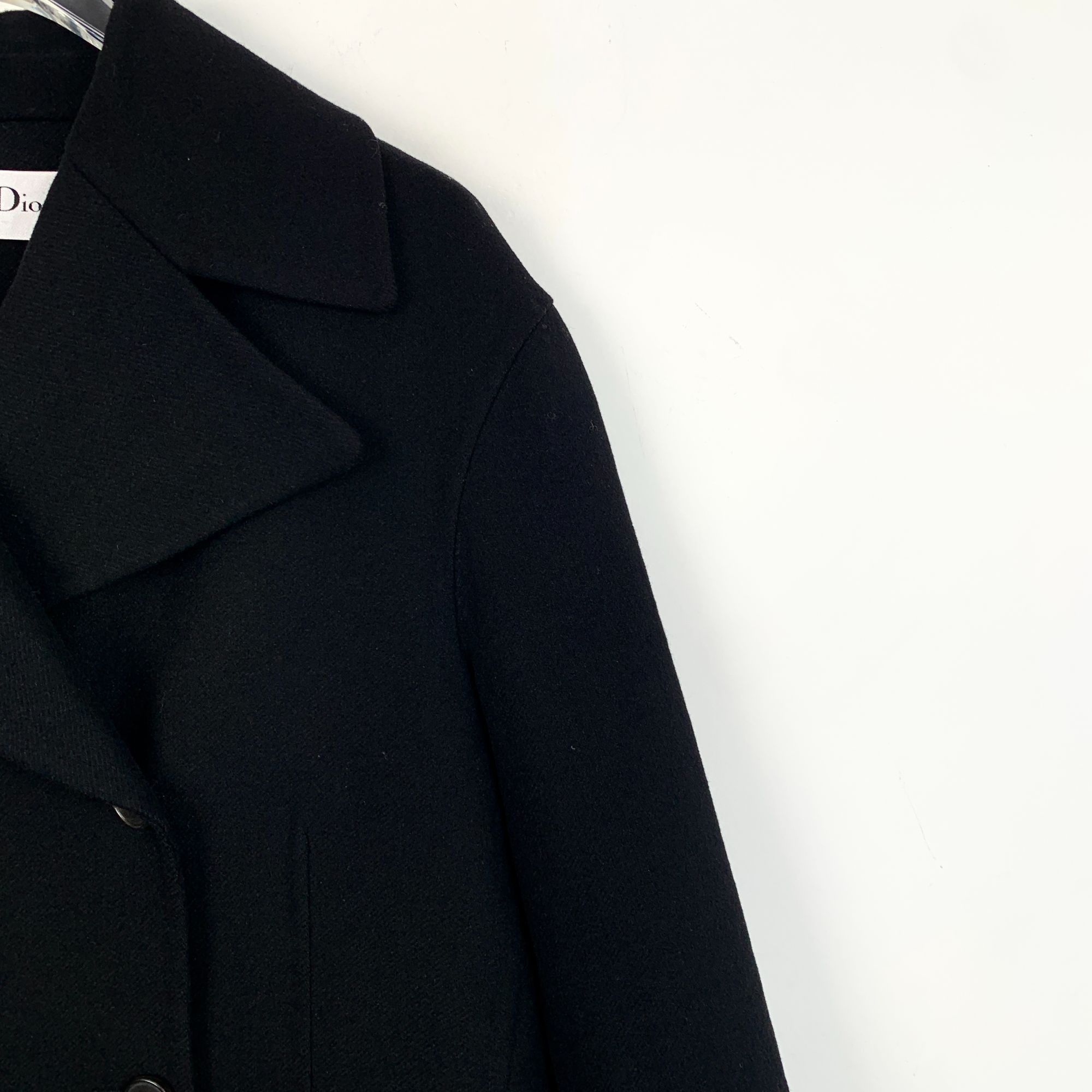 Dior Christian Dior Womens Wool & Rabbit Hair Double-Breasted Lon Size S / US 4 / IT 40 - 3 Thumbnail
