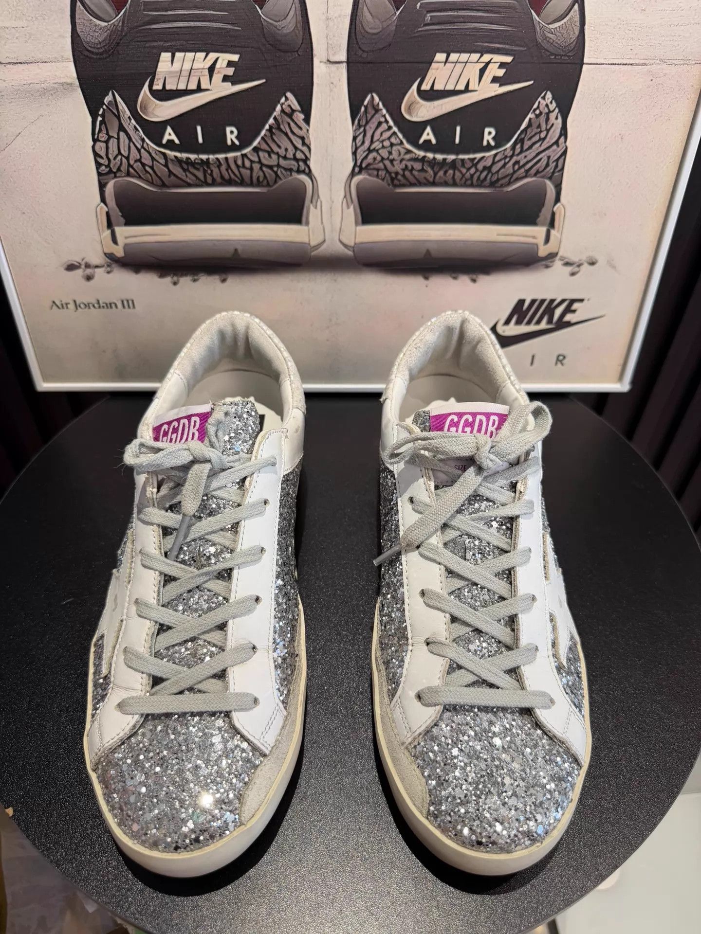 Golden Goose Golden Goose Superstar Worn Crystal White Shoes 38 Size US 7.5 / IT 37.5 - 2 Thumbnail