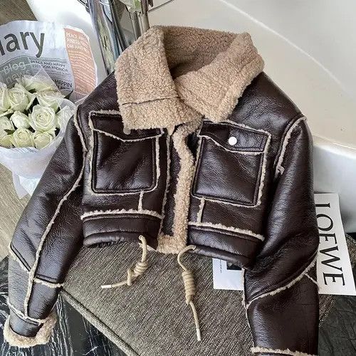 Handmade × Japanese Brand Jack Black Lambswool Jacket Winter Thickened Plus Size ONE SIZE - 3 Thumbnail