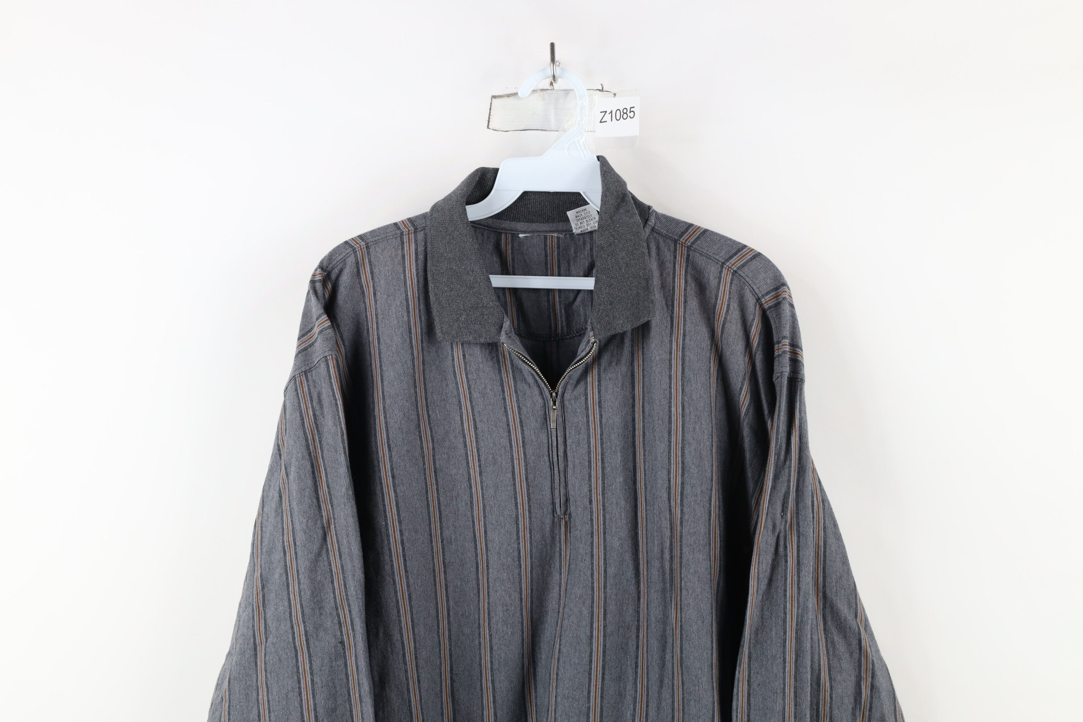 Vintage Vintage 90s Streetwear Baggy Half Zip Long Sleeve Polo Size US L / EU 52-54 / 3 - 2 Thumbnail