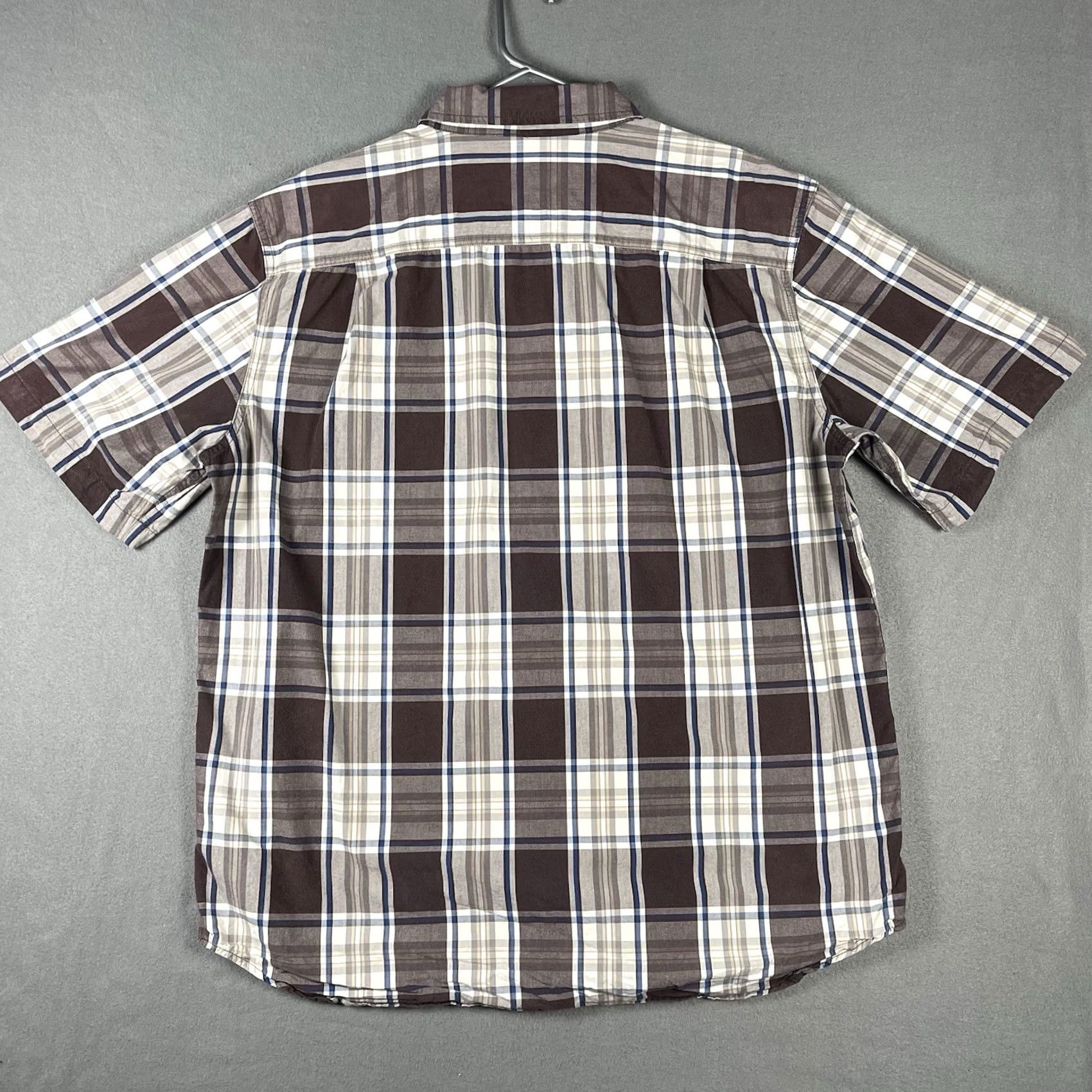 Carhartt Carhartt Shirt Mens XL Brown Plaid Short Sleeve Button-Up Relaxed Size US XL / EU 56 / 4 - 4 Thumbnail