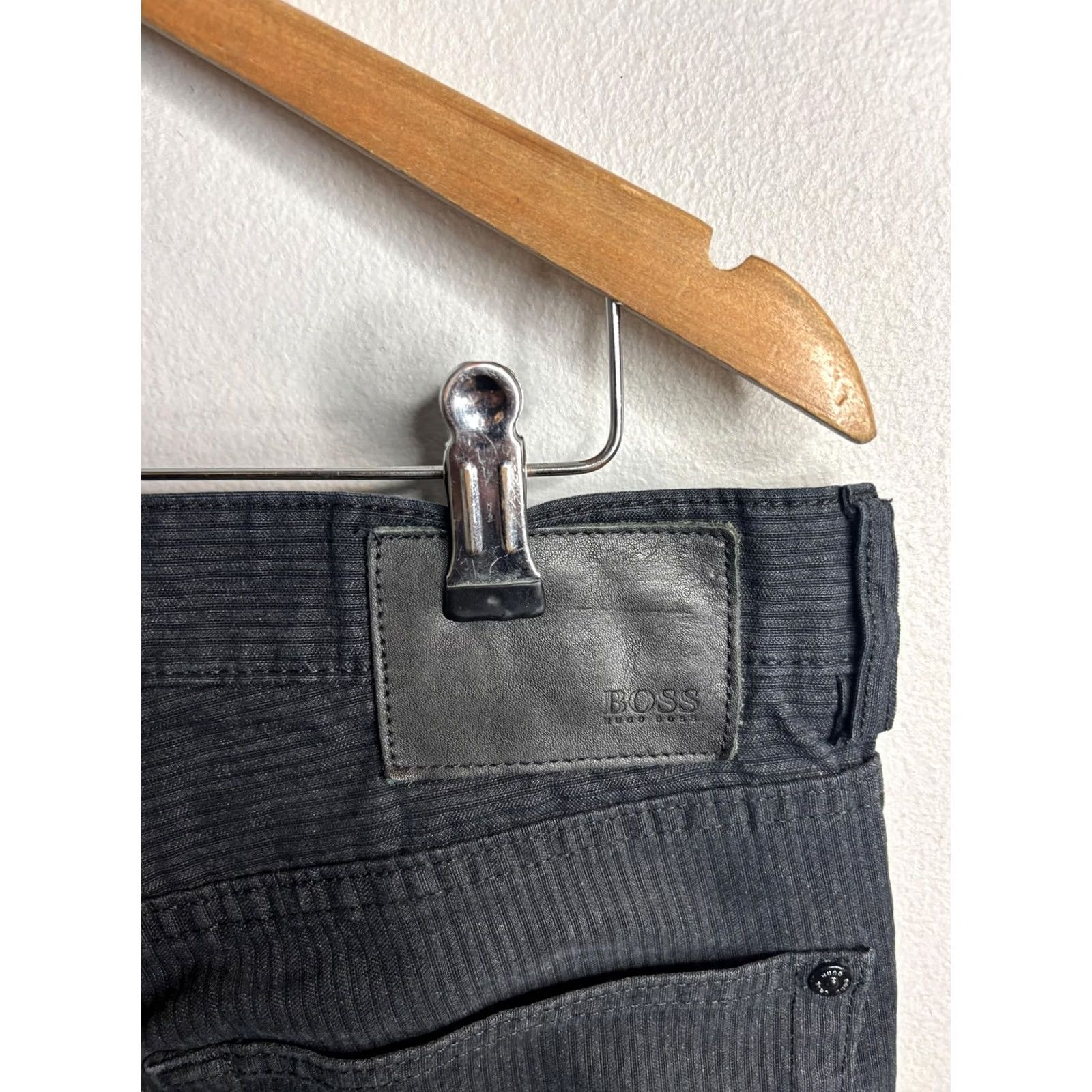 Hugo Boss BOSS Hugo Boss Pants Mens 30x34 Gray Corduroy Chino Kansas-10 5 Pocket Straight Size US 30 / EU 46 - 3 Thumbnail