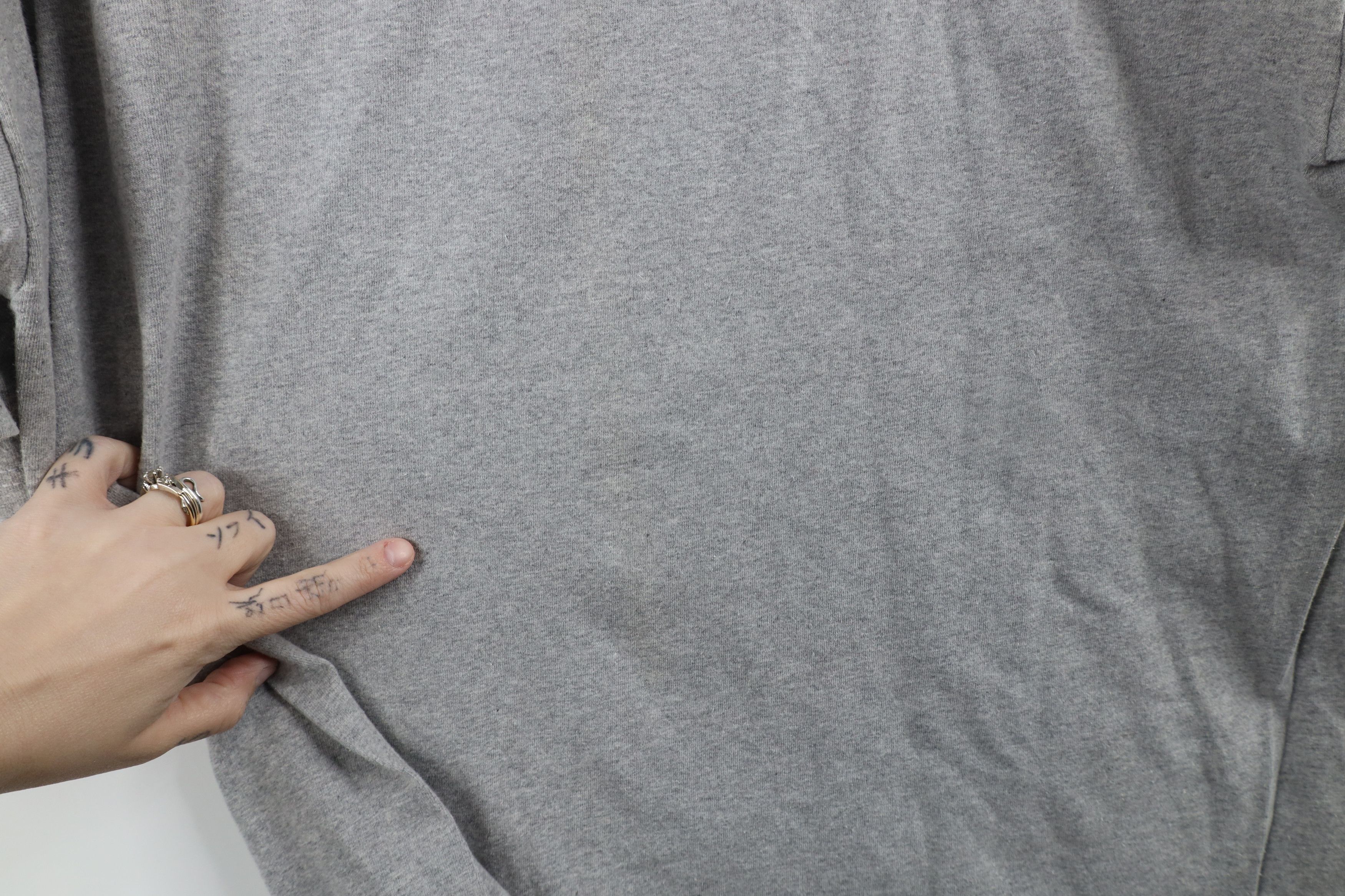 Adidas × Vintage Vintage 90s Adidas Spell Trefoil Striped T-Shirt Gray USA Size US L / EU 52-54 / 3 - 10 Thumbnail