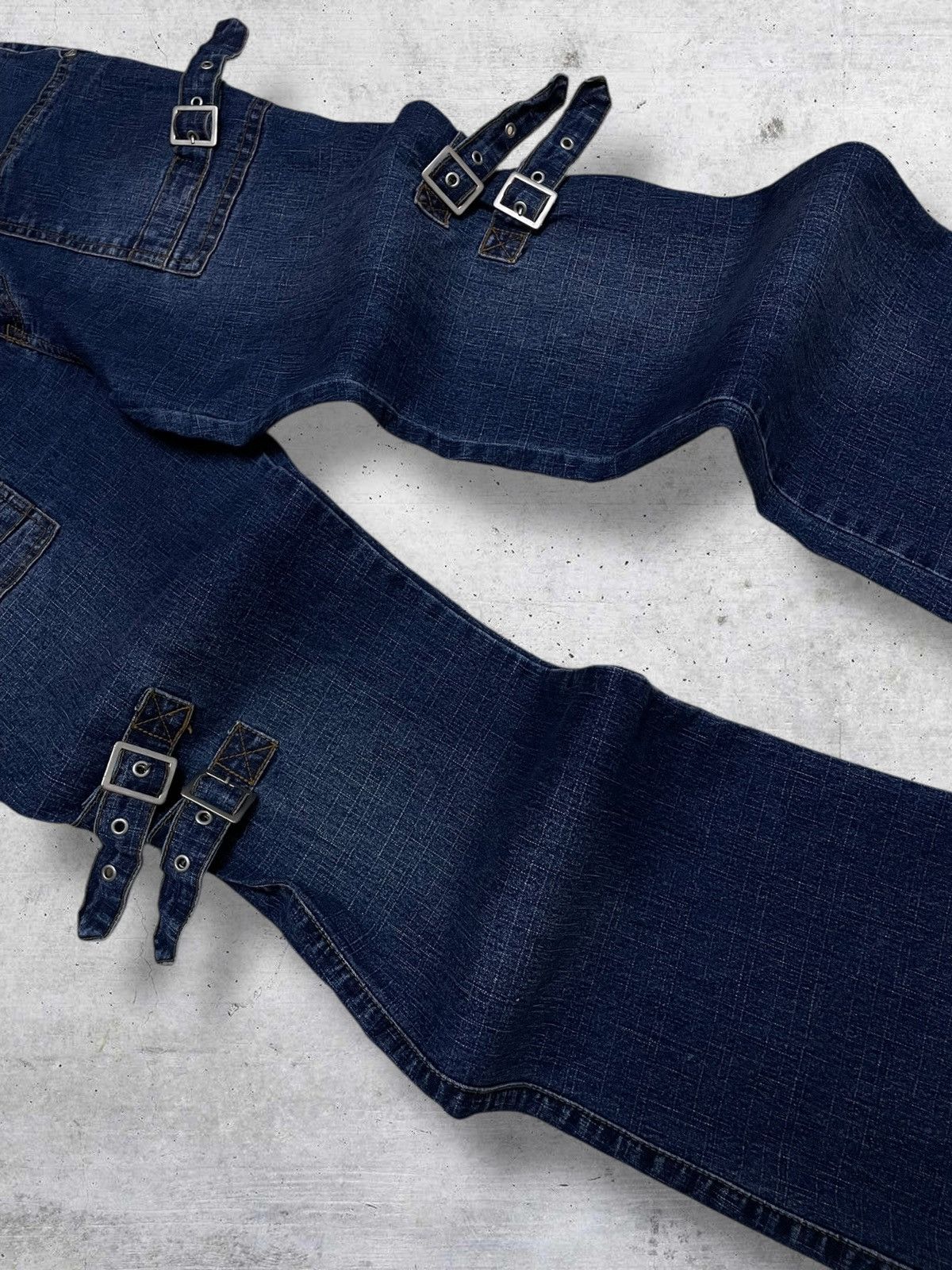 Hysteric Glamour VINTAGE ANGELA JAPAN 90S OG DESIGNER BONDAGE FLARED DENIM Size US 32 / EU 48 - 6 Thumbnail