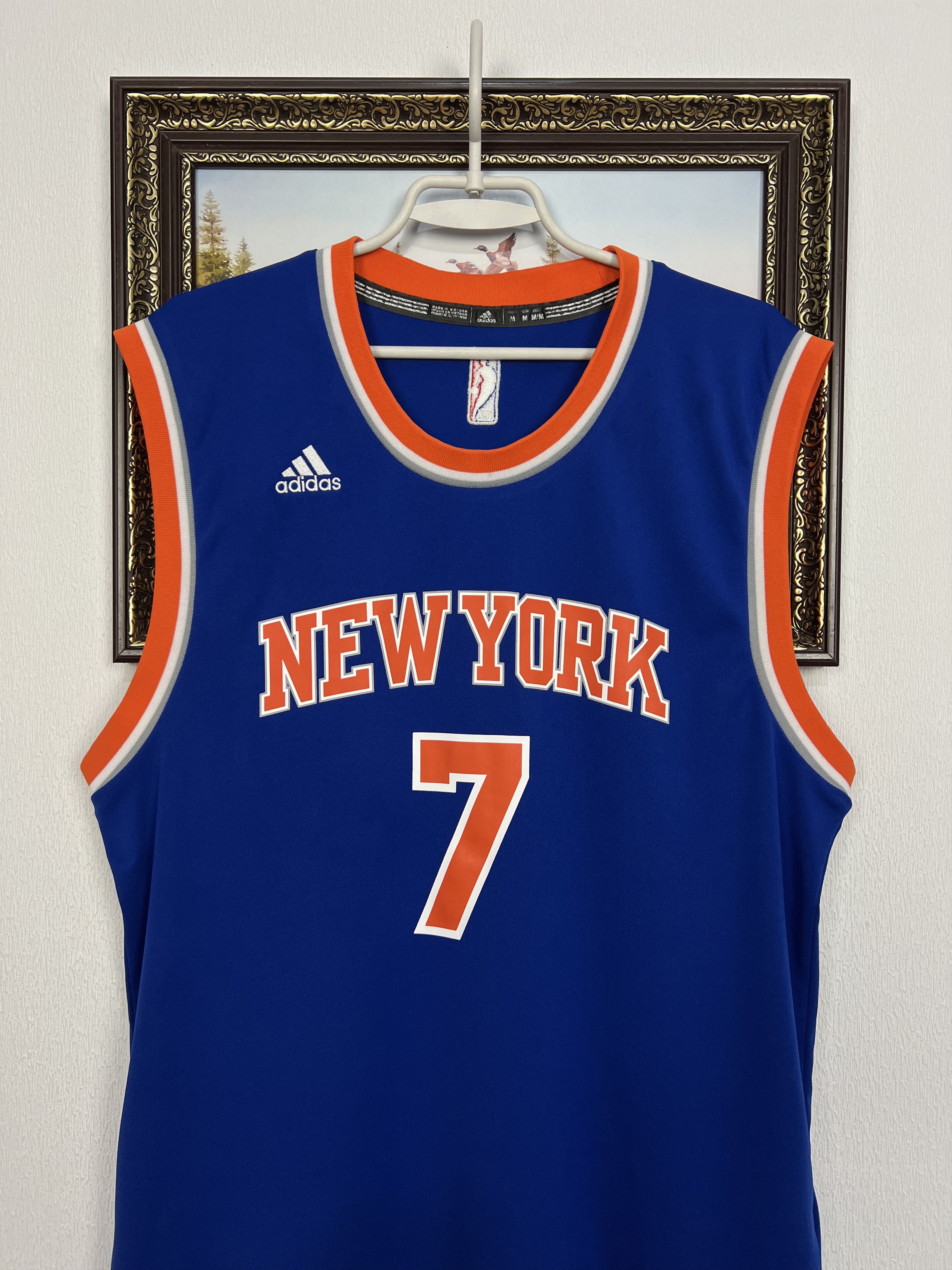 Adidas Vintage New York Knicks #7 Anthony NBA Jersey Shirt Rare Size US M / EU 48-50 / 2 - 2 Thumbnail
