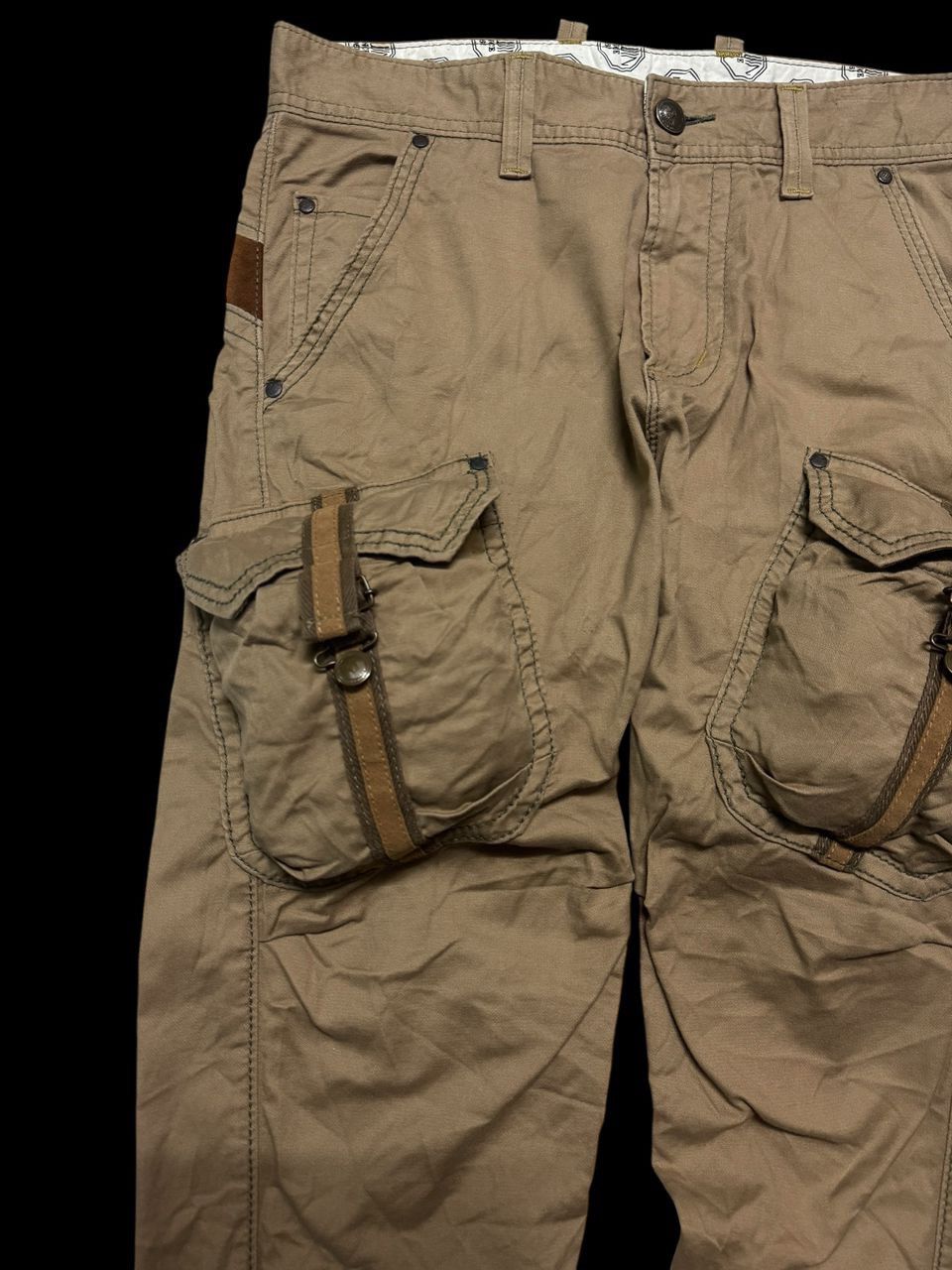 Edwin 💥Rare💥Vintage Edwin 3D Insane Pocket Bushpants Twist Leg Size US 32 / EU 48 - 7 Thumbnail