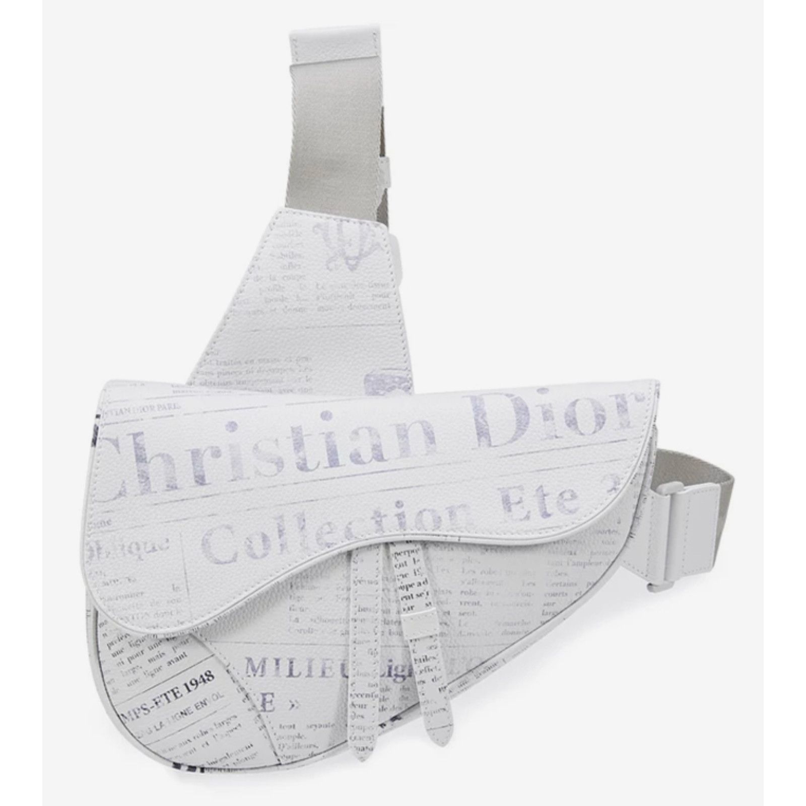 Dior Dior x Daniel Arsham Newspaper Saddle Crossbody Fanny Bag Size ONE SIZE - 1 Thumbnail