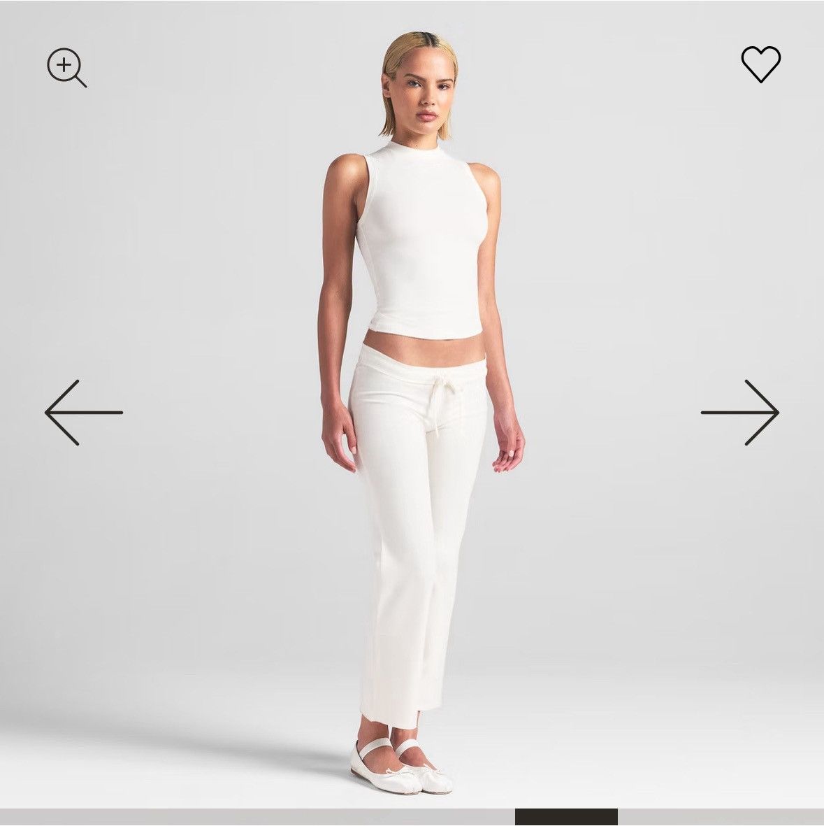 Designer × SKIMS COTTON JERSEY LOW RISE CROP PANT | MARBLE SIZE M Size M / US 6-8 / IT 42-44 - 5 Thumbnail