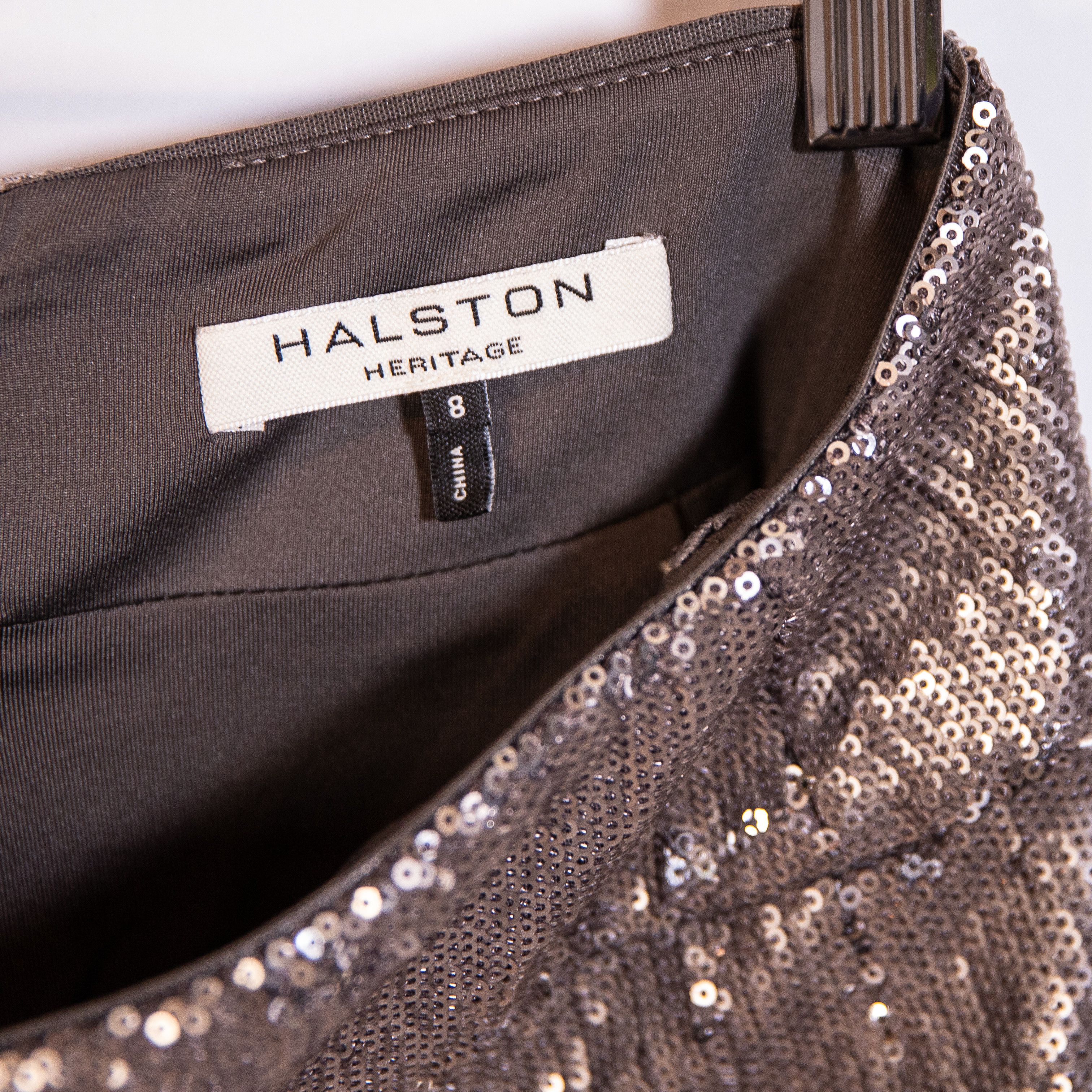 Halston Heritage Halston Heritage Silver Sequin Sparkle Size 30" / US 8 / IT 44 - 2 Thumbnail